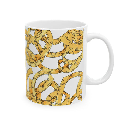 Tape Tangle White Cup