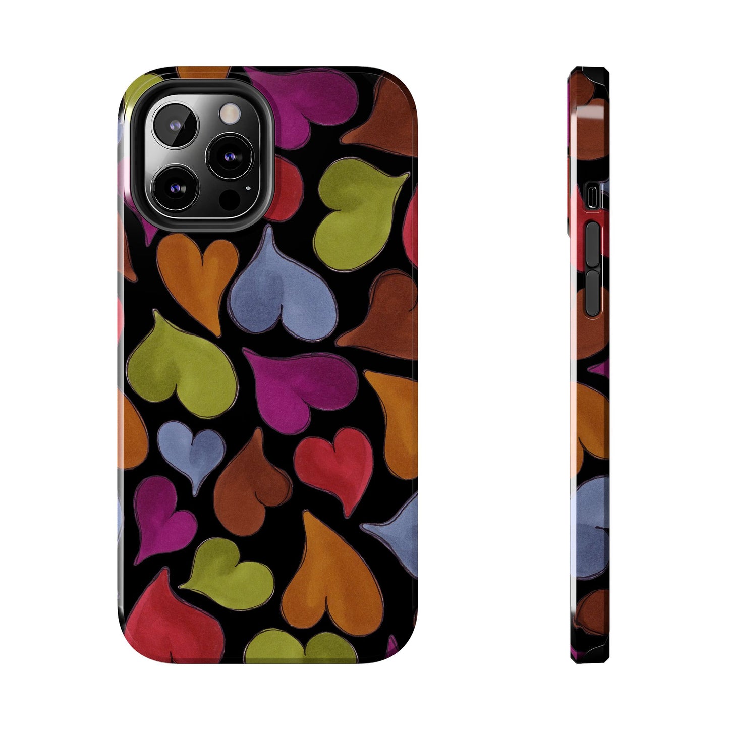 Big Hearted Black Phone Case