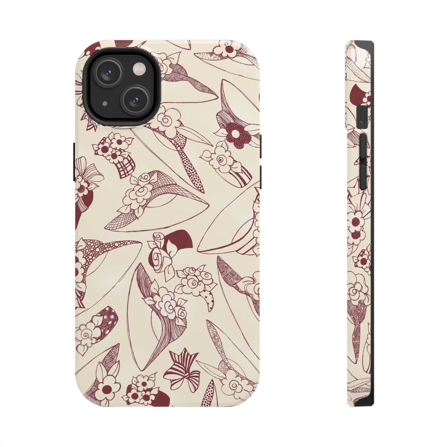 Millinery Ivory / Red Phone Case