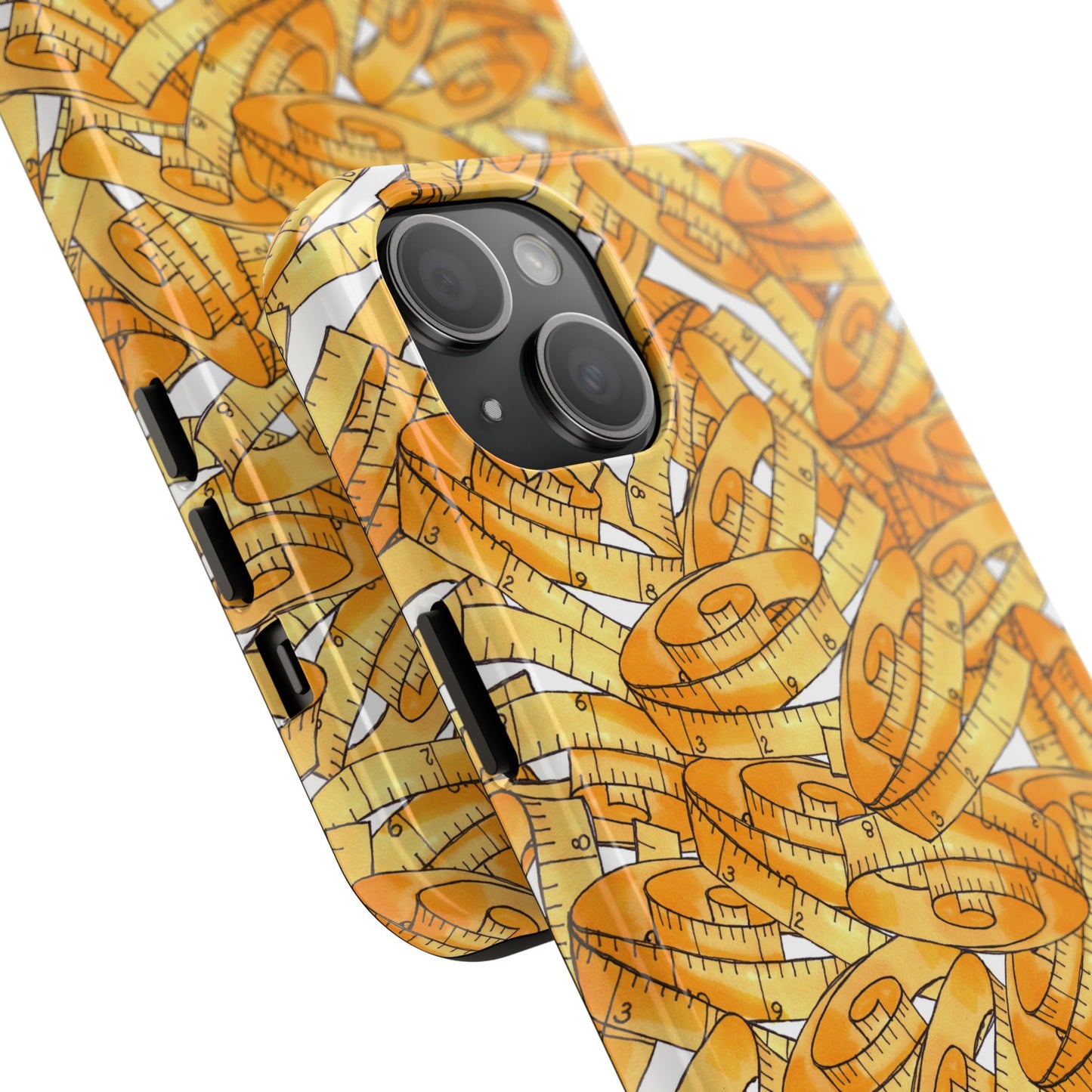 Tape Storm White / Yellow Phone Case