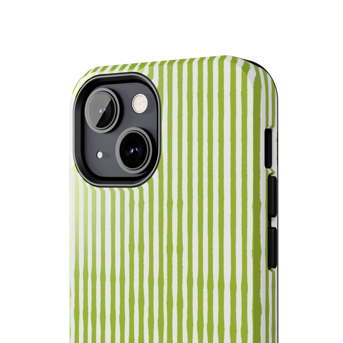 Lazy Stripe Green / White Phone Case