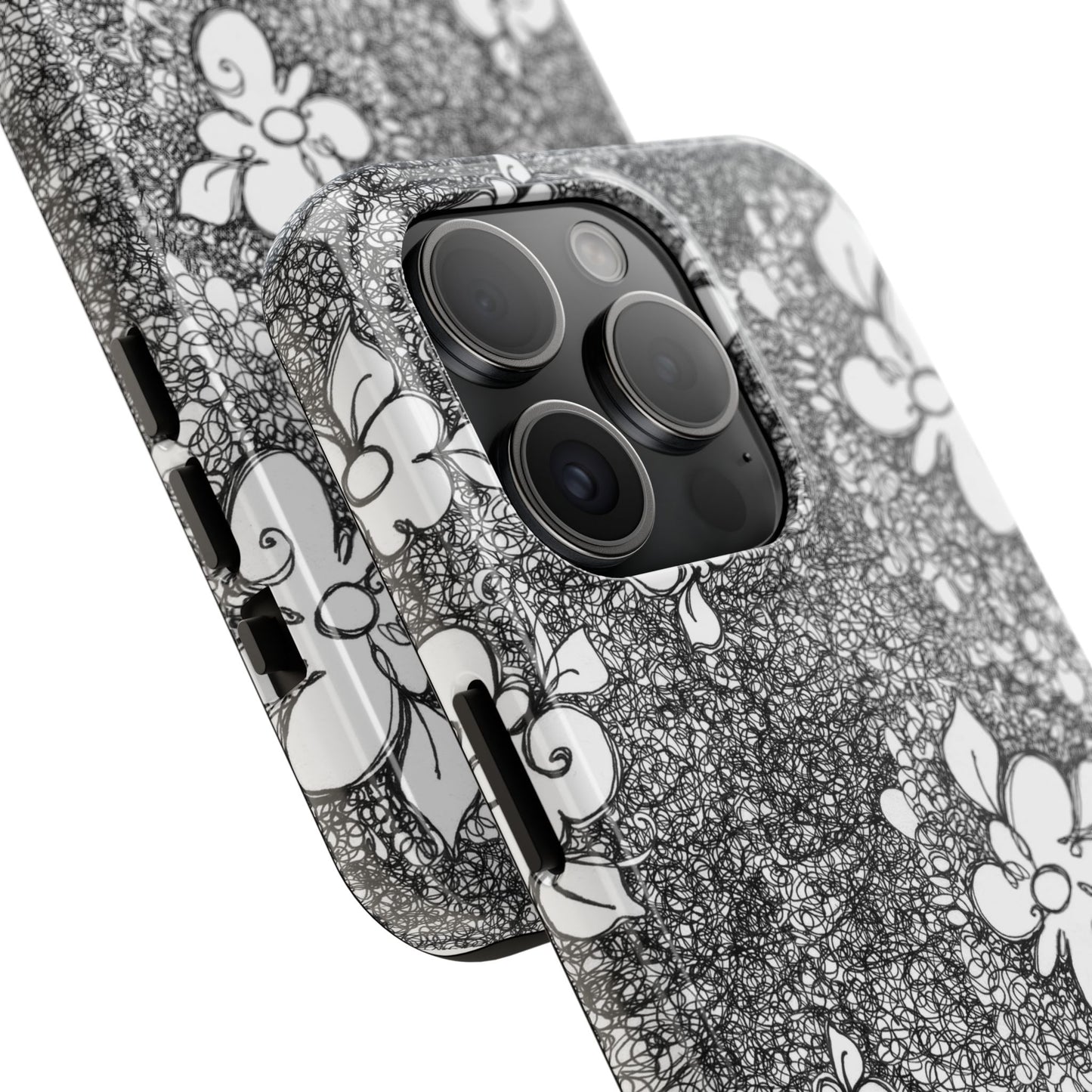 Flower Scribbles Phone Case