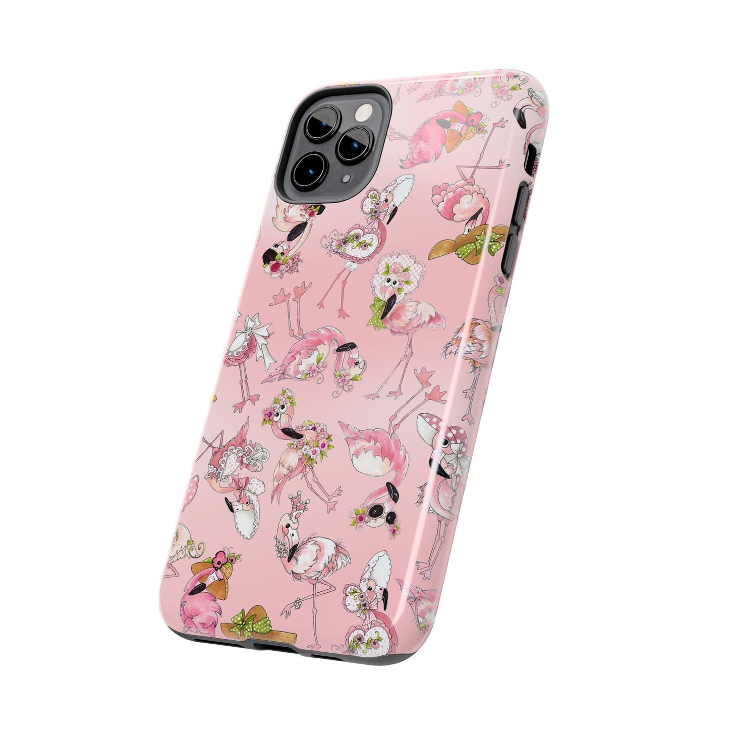 Tossed Flams Pink Phone Case
