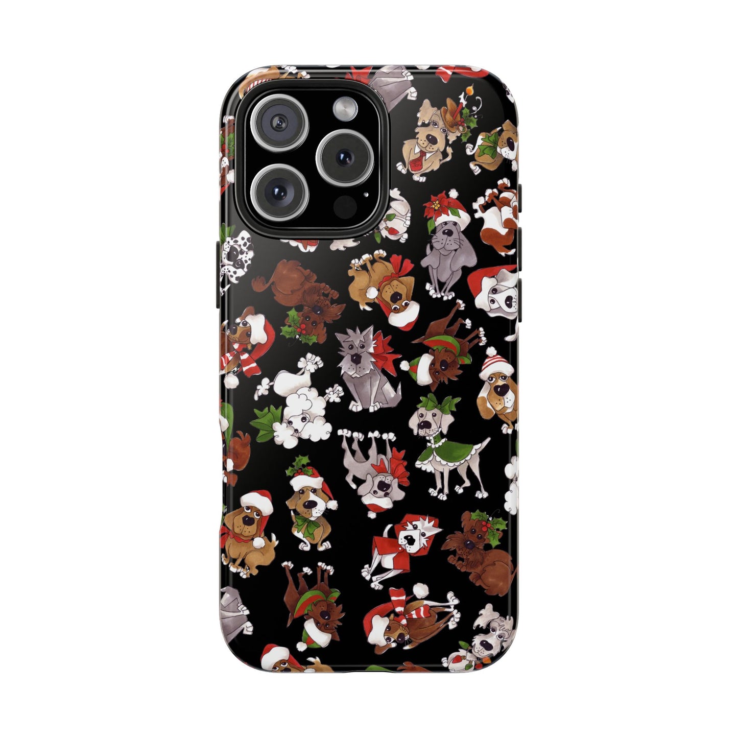 Doggie Toss Black Phone Case