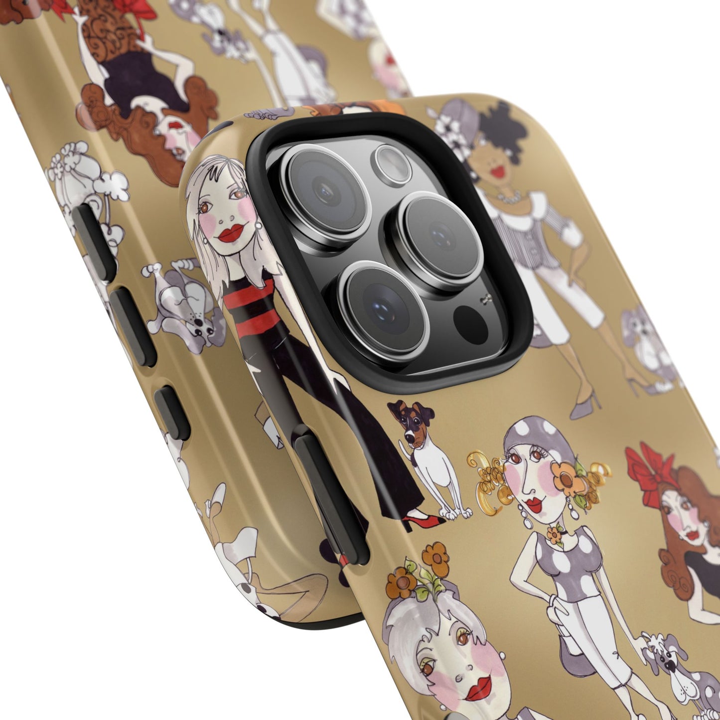 Dog Ladies Tan Phone Case