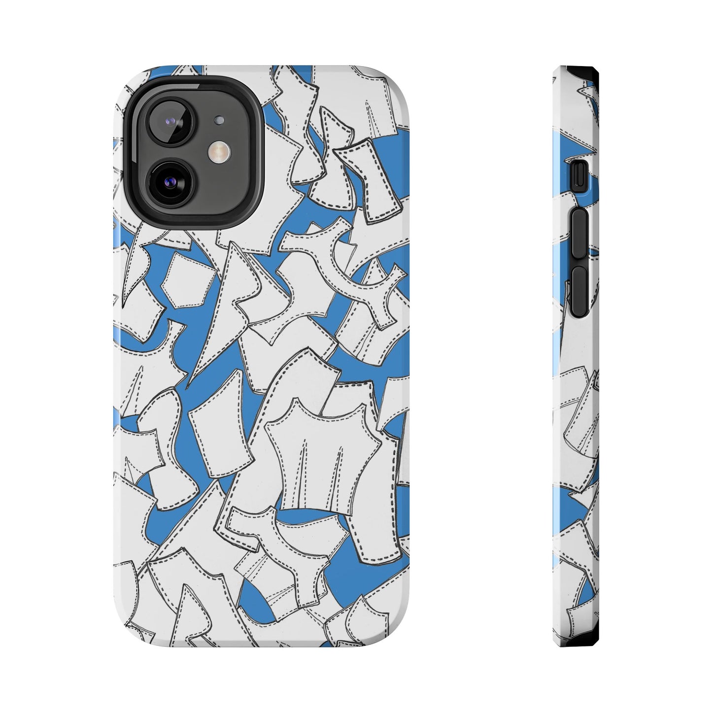 Pattern Pieces Turquoise Phone Case