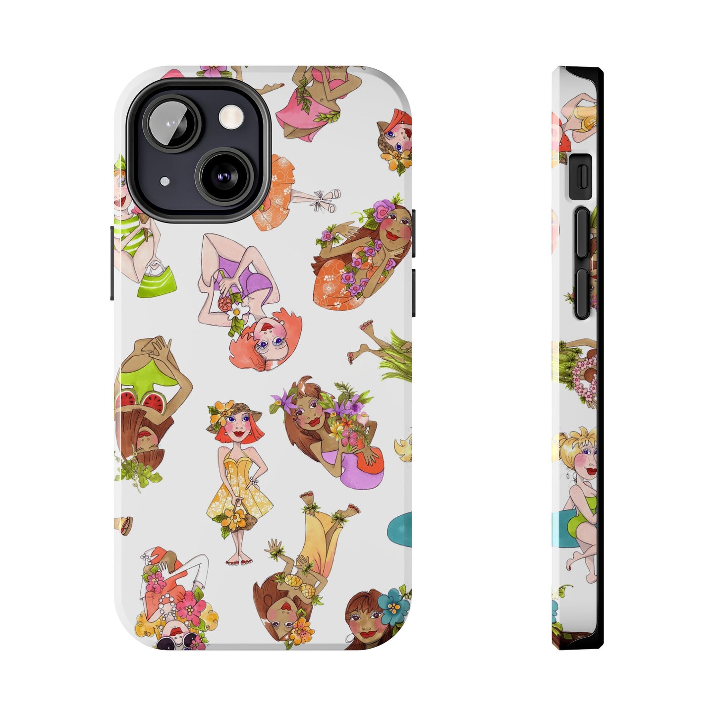 Island Toss White Phone Case