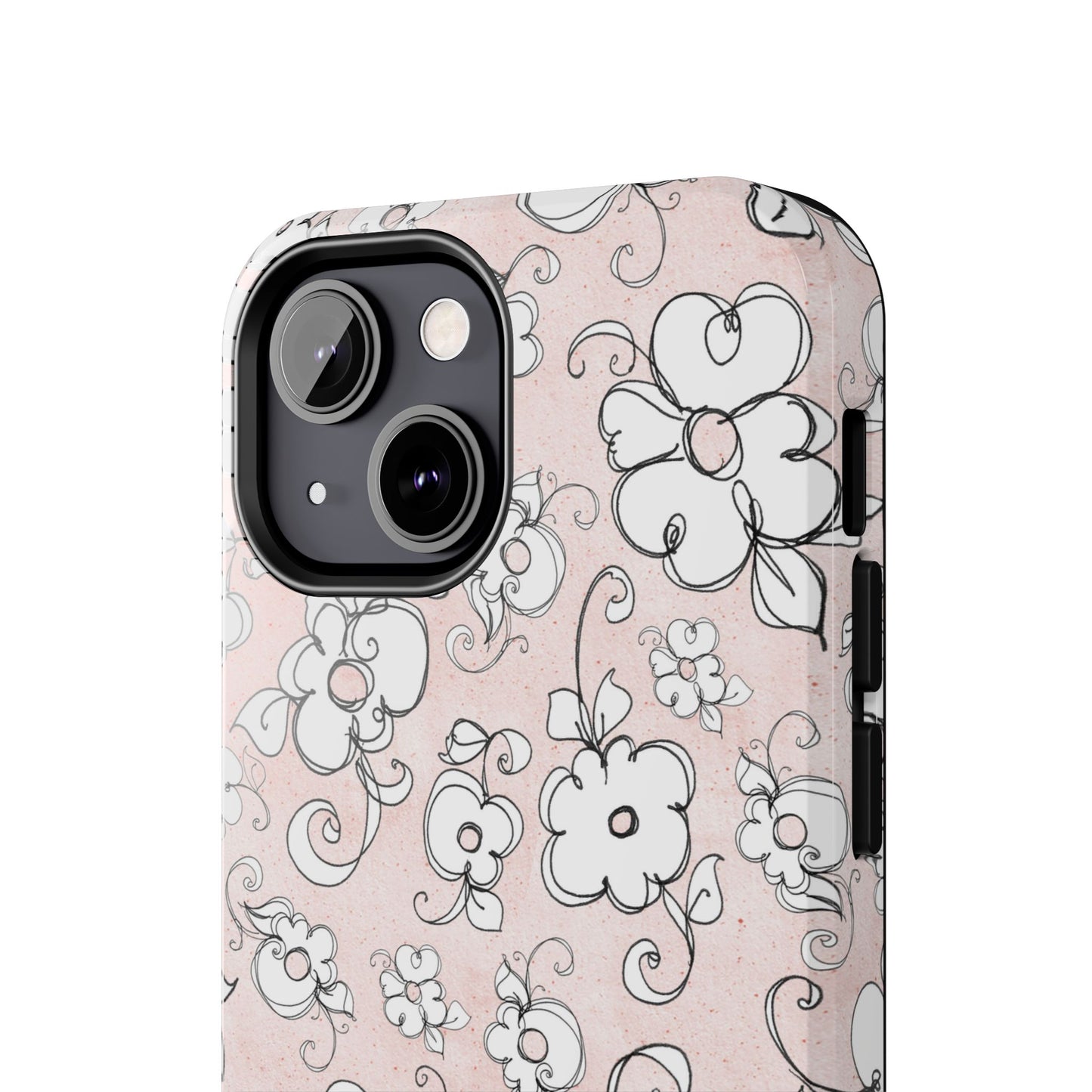 Lady Flowers Paris Pink Phone Case