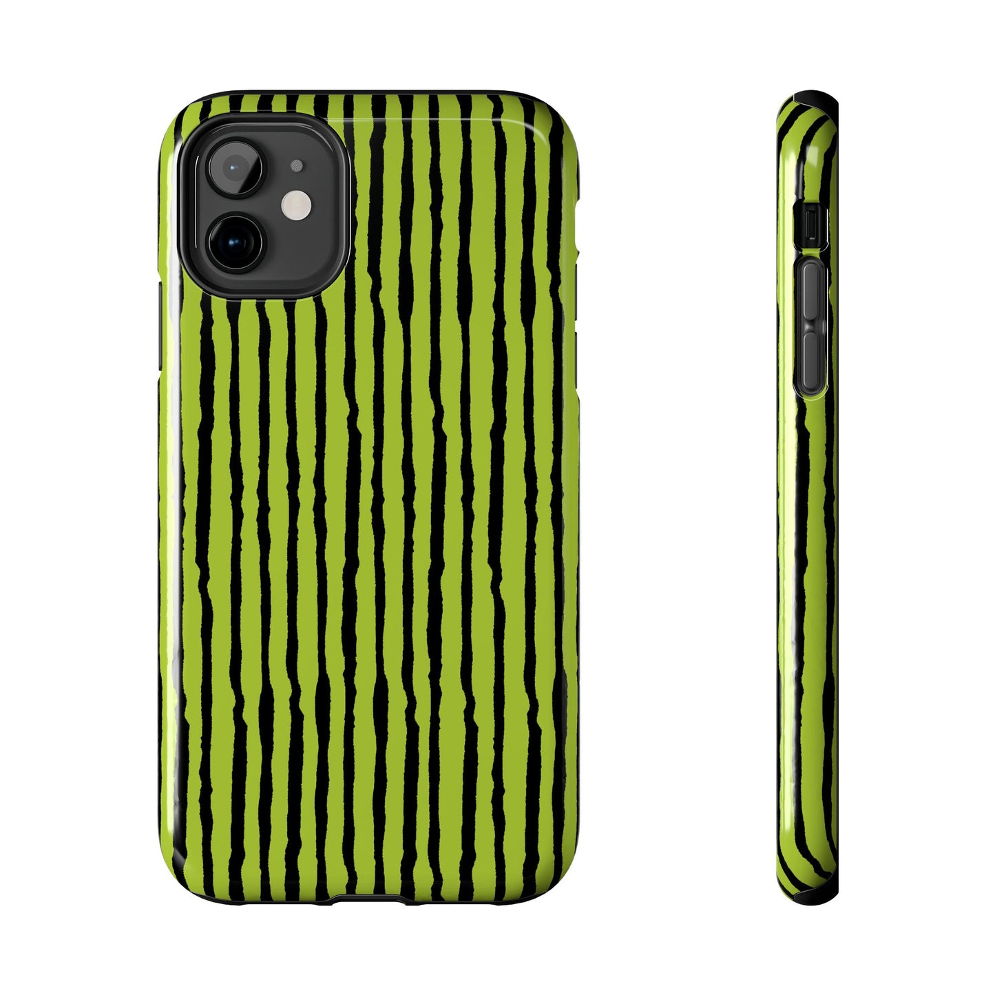 Sorta Stripe Green / Black Phone Case