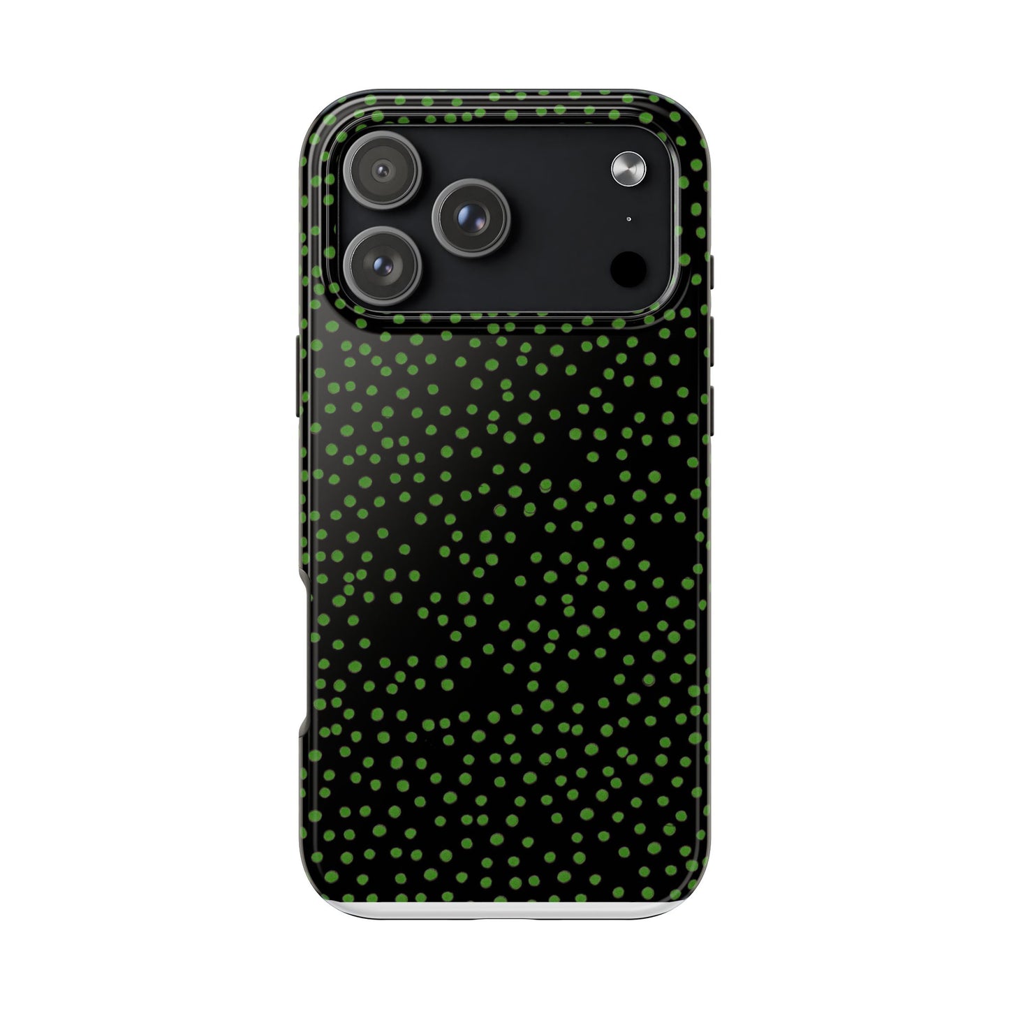 Dinky Dots Black / Green Phone Case