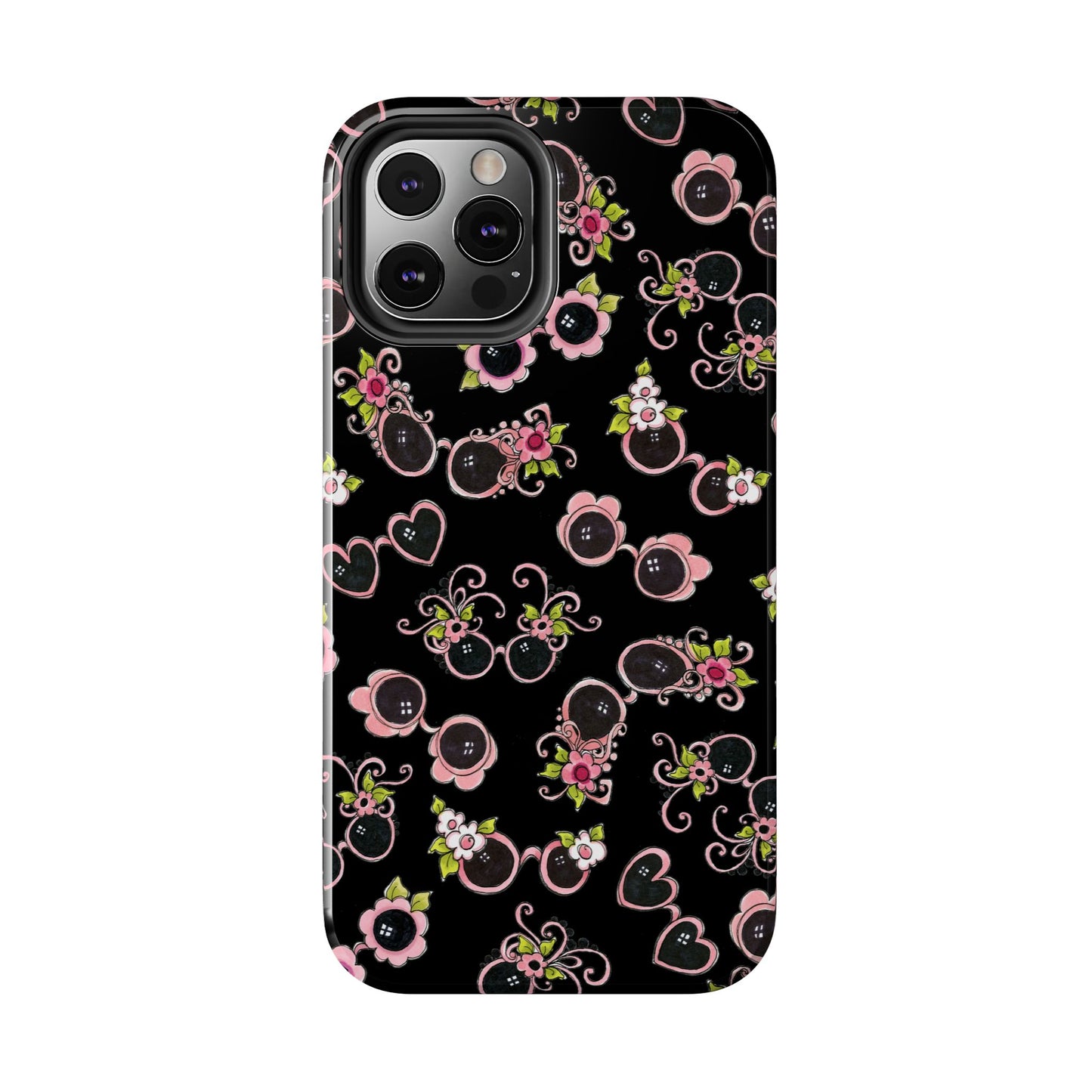 Tossed Shades Black Phone Case