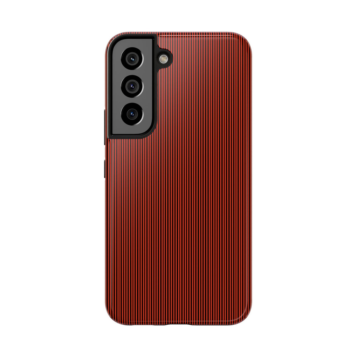 Pin Stripe Red / Black Phone Case