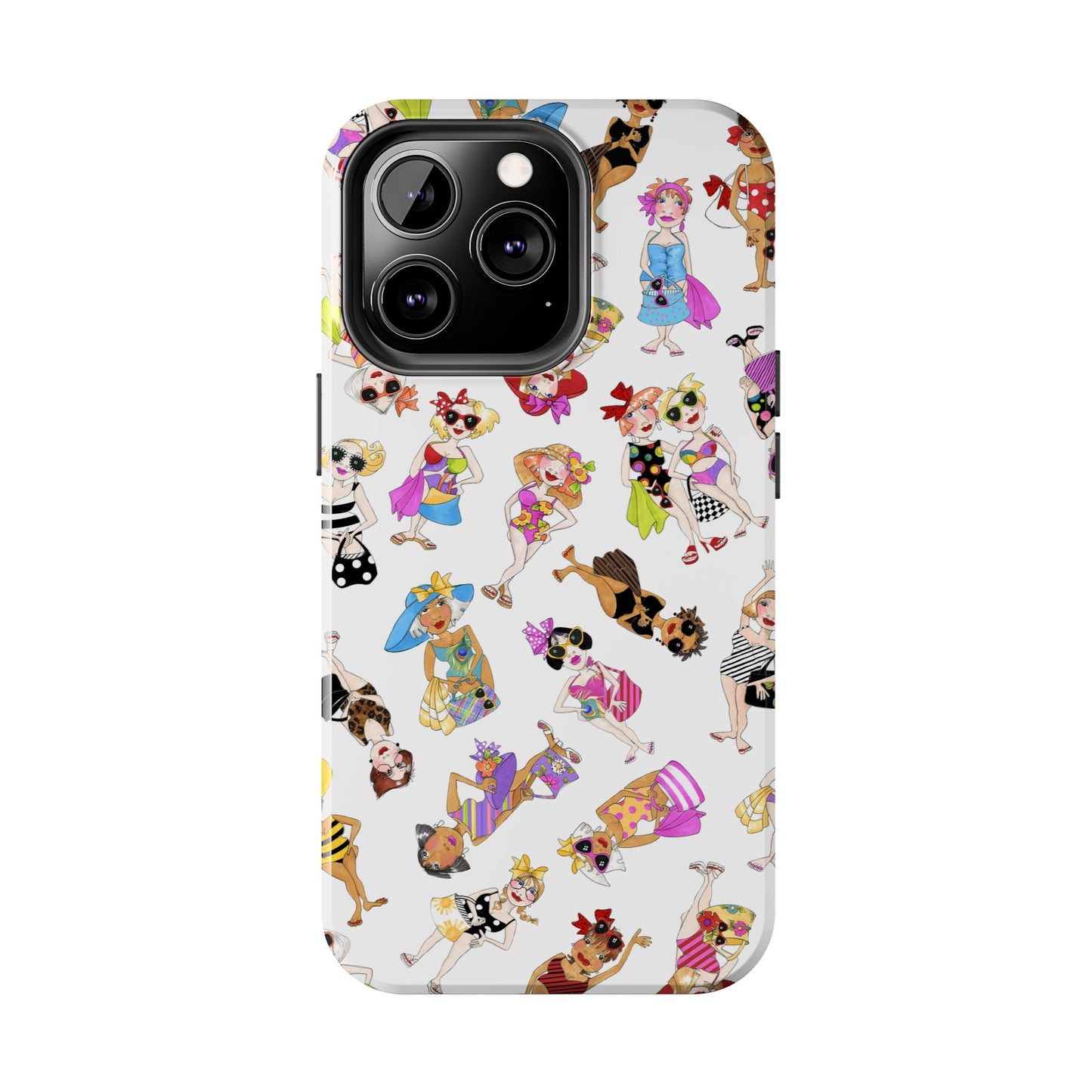 Tossed Beauties White Phone Case
