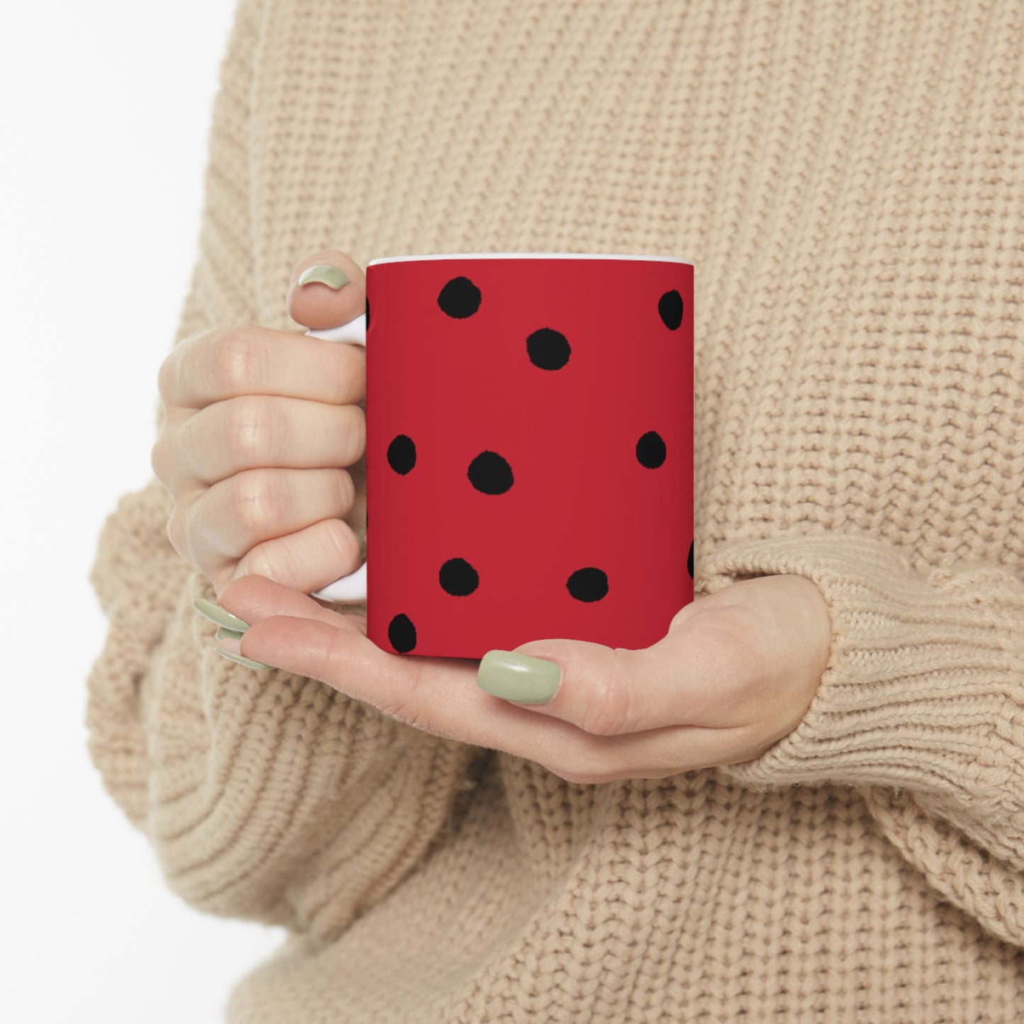 Dinky Dots Red / Black Cup