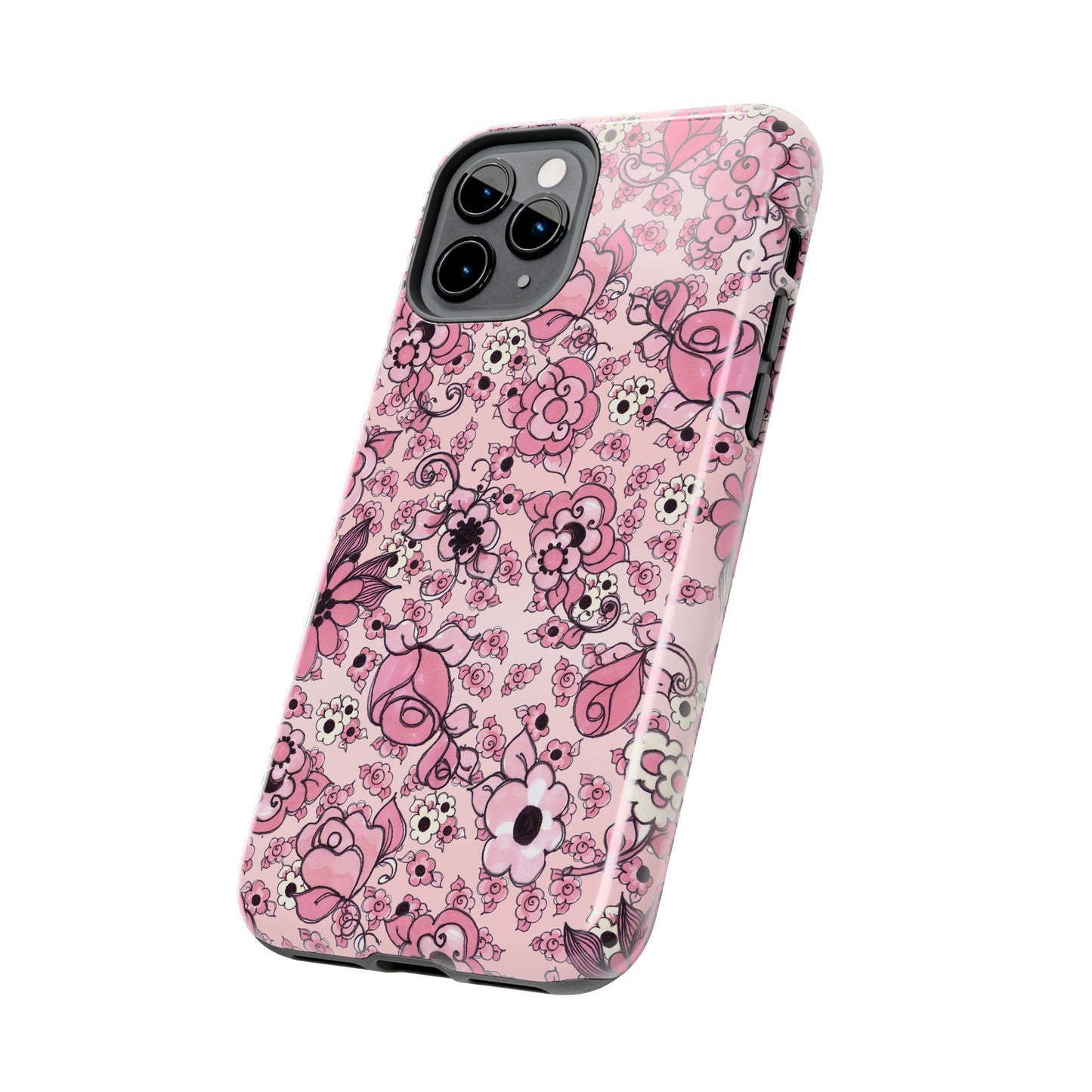 Profuse Posies Pink Phone Case