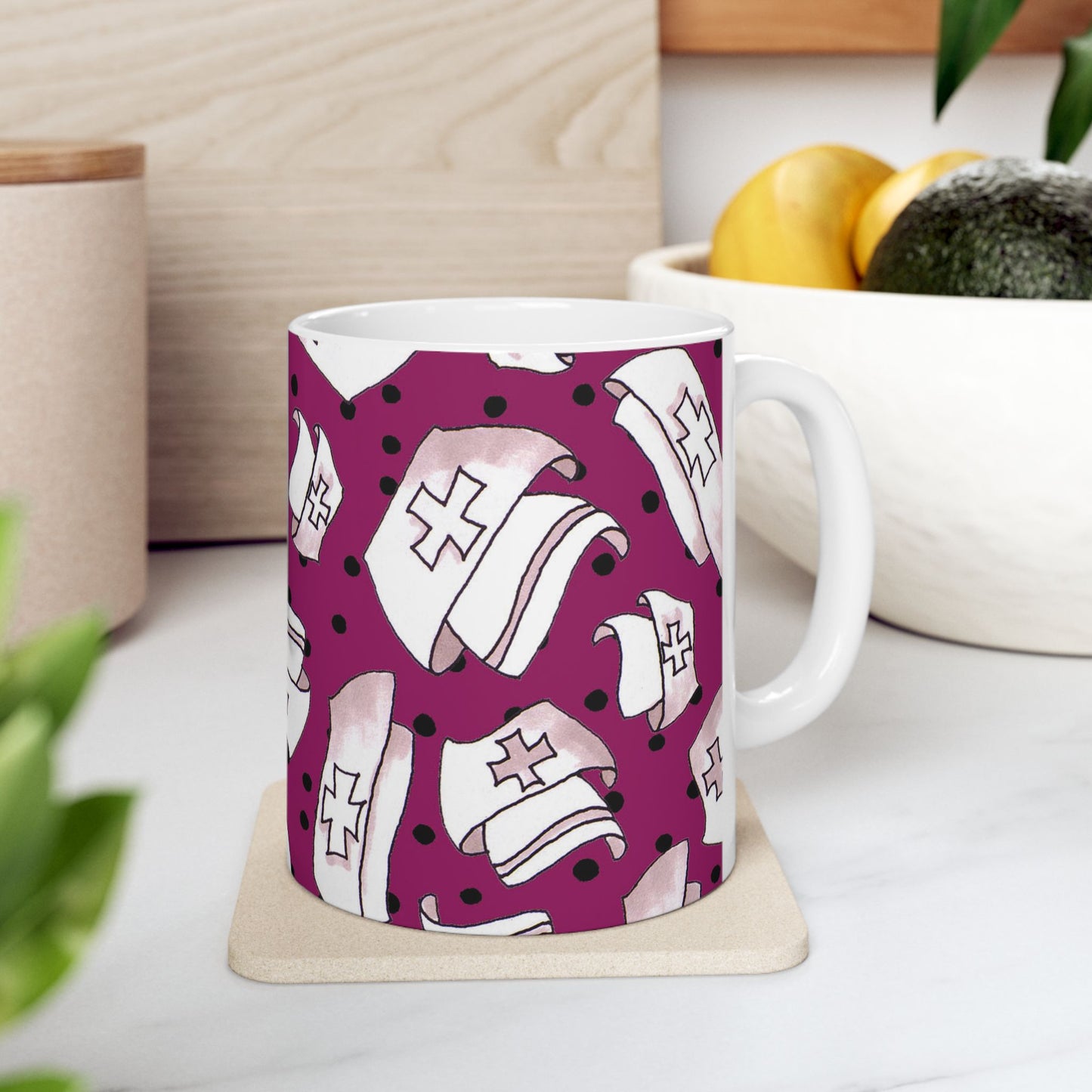 Med Hats Burgundy / Black Cup