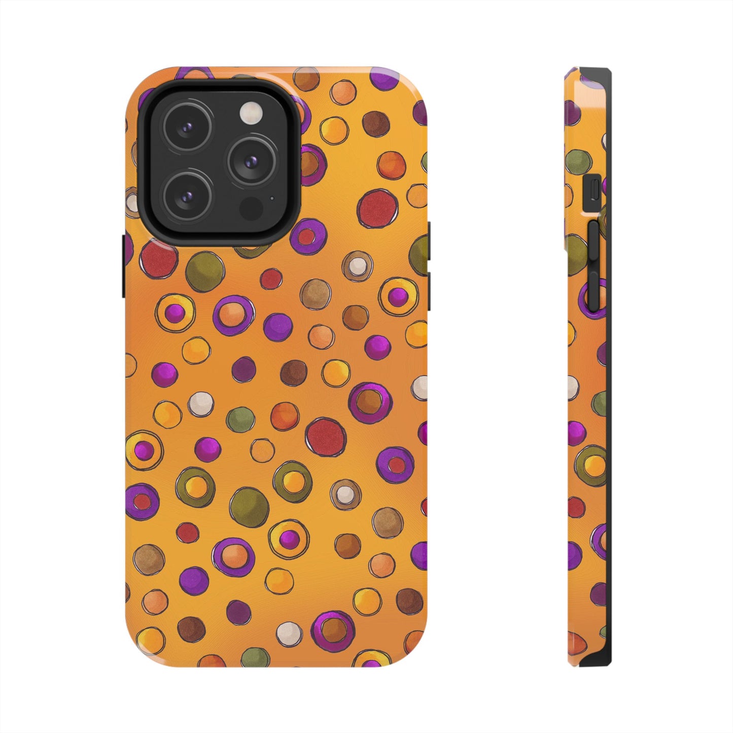 Double Dot Yellow Phone Case