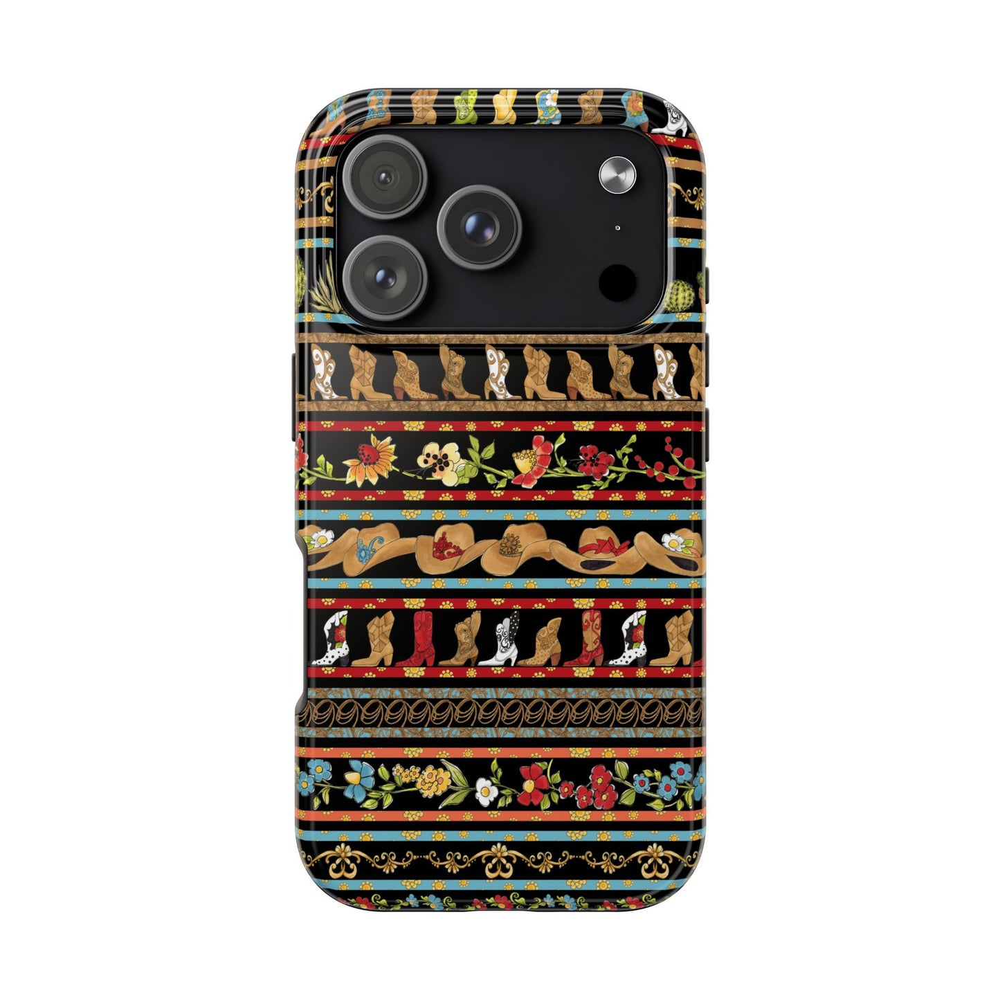 Whoa Borders Black Phone Case