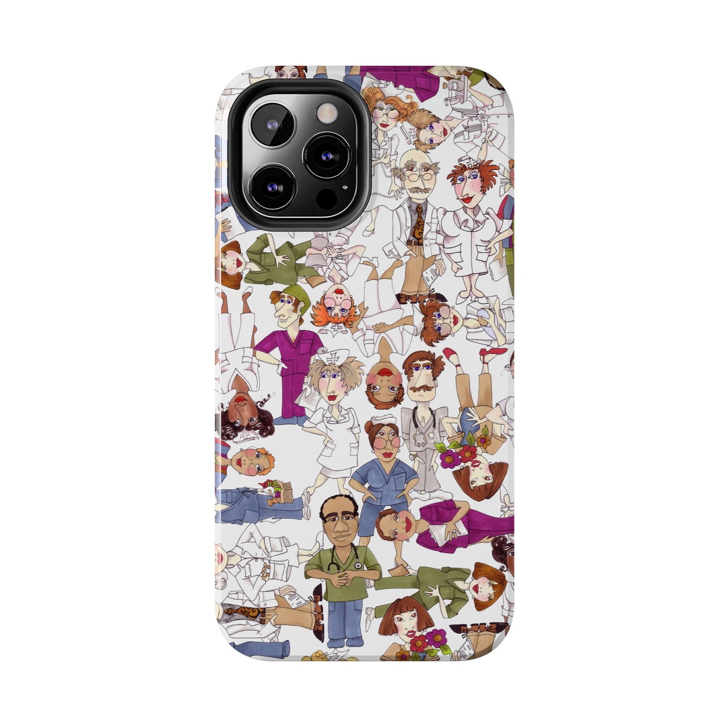 Diverse Nurse White Phone Case