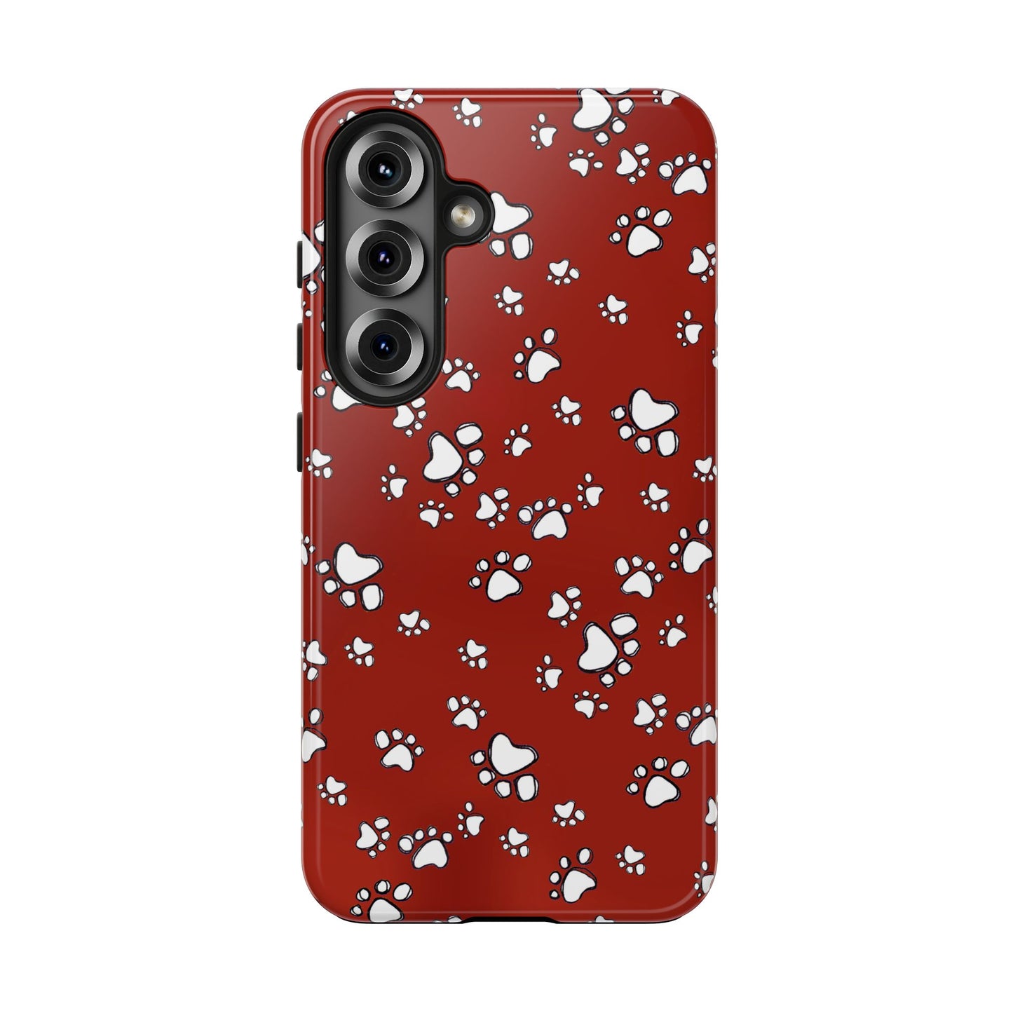 Paw Flakes Red Phone Case