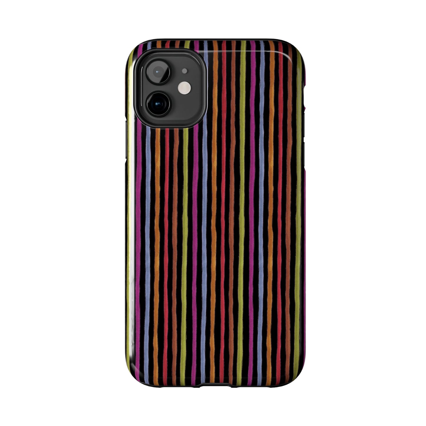 Stripe Black Phone Case