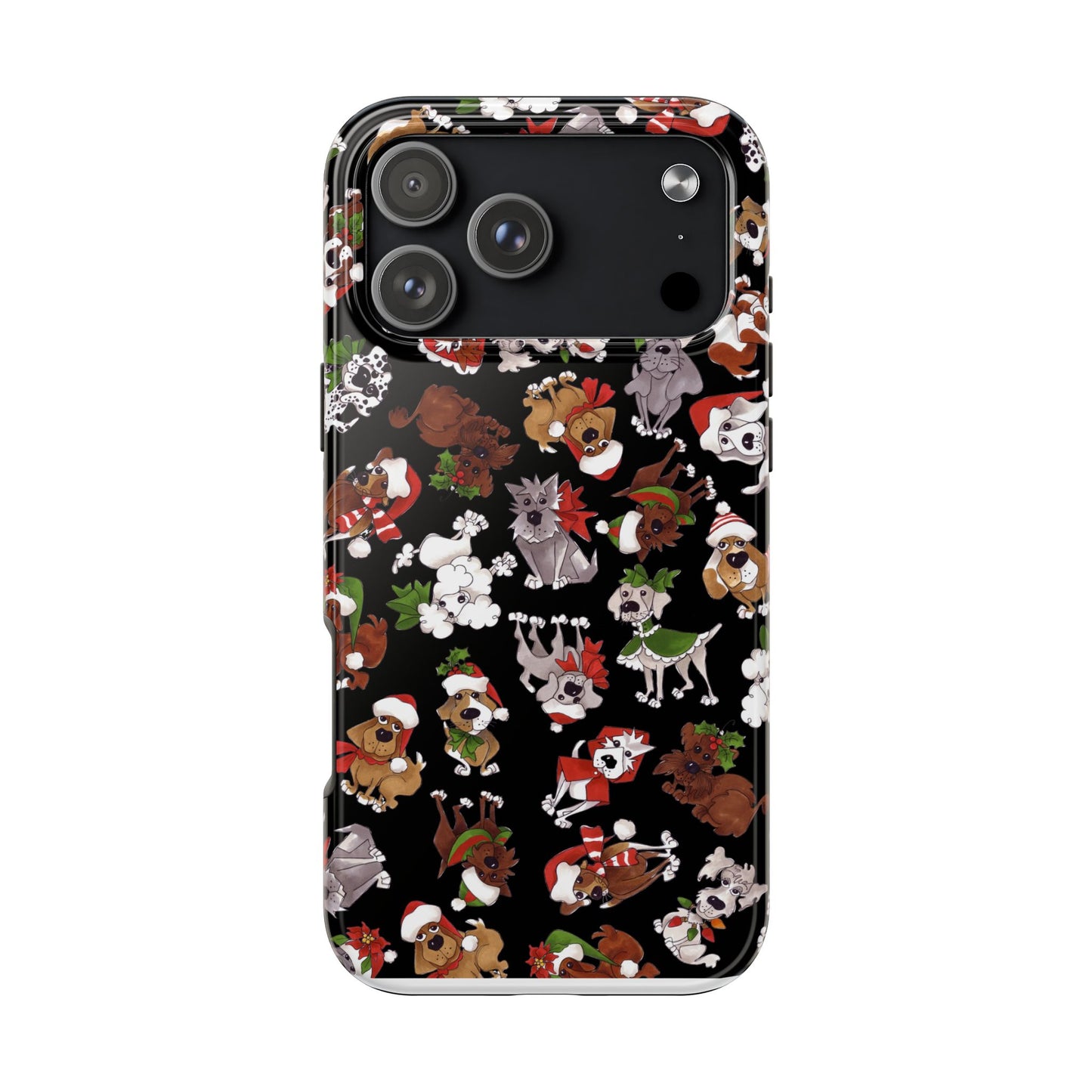 Doggie Toss Black Phone Case