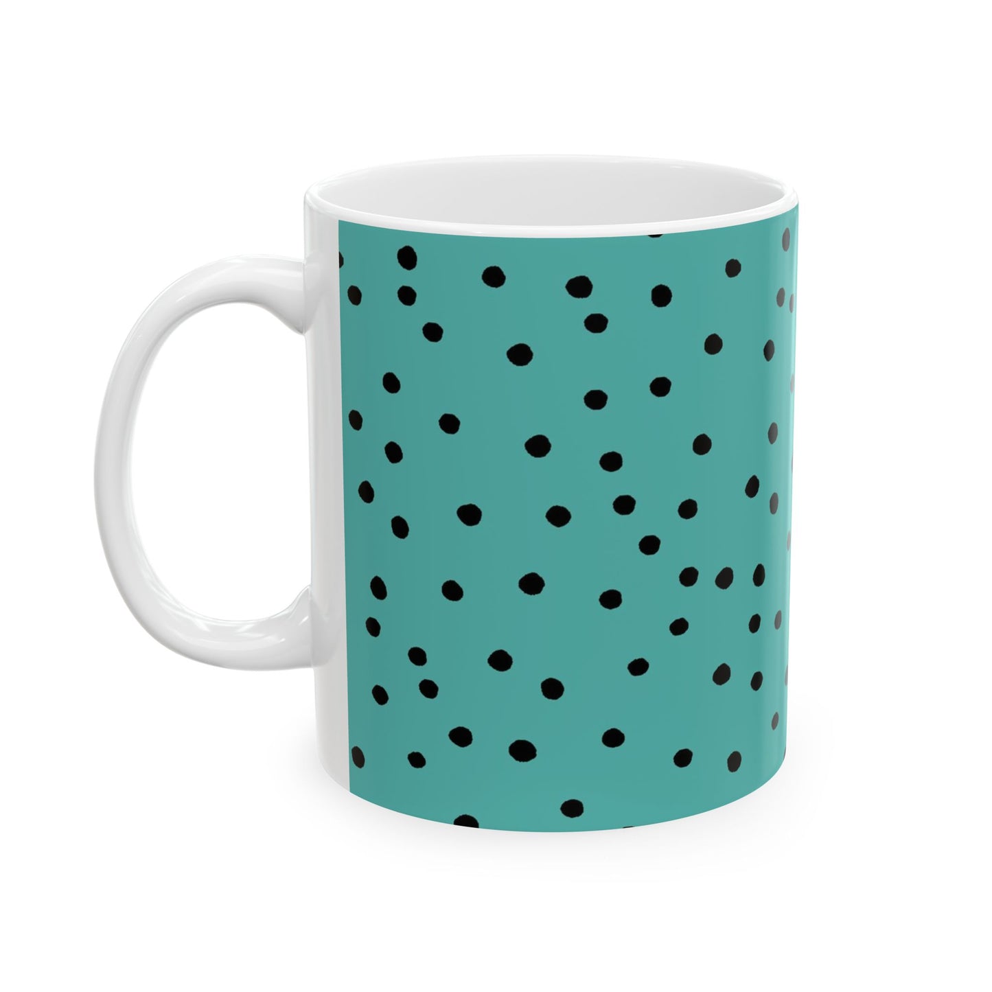 Dinky Dots Turquoise / Black Cup