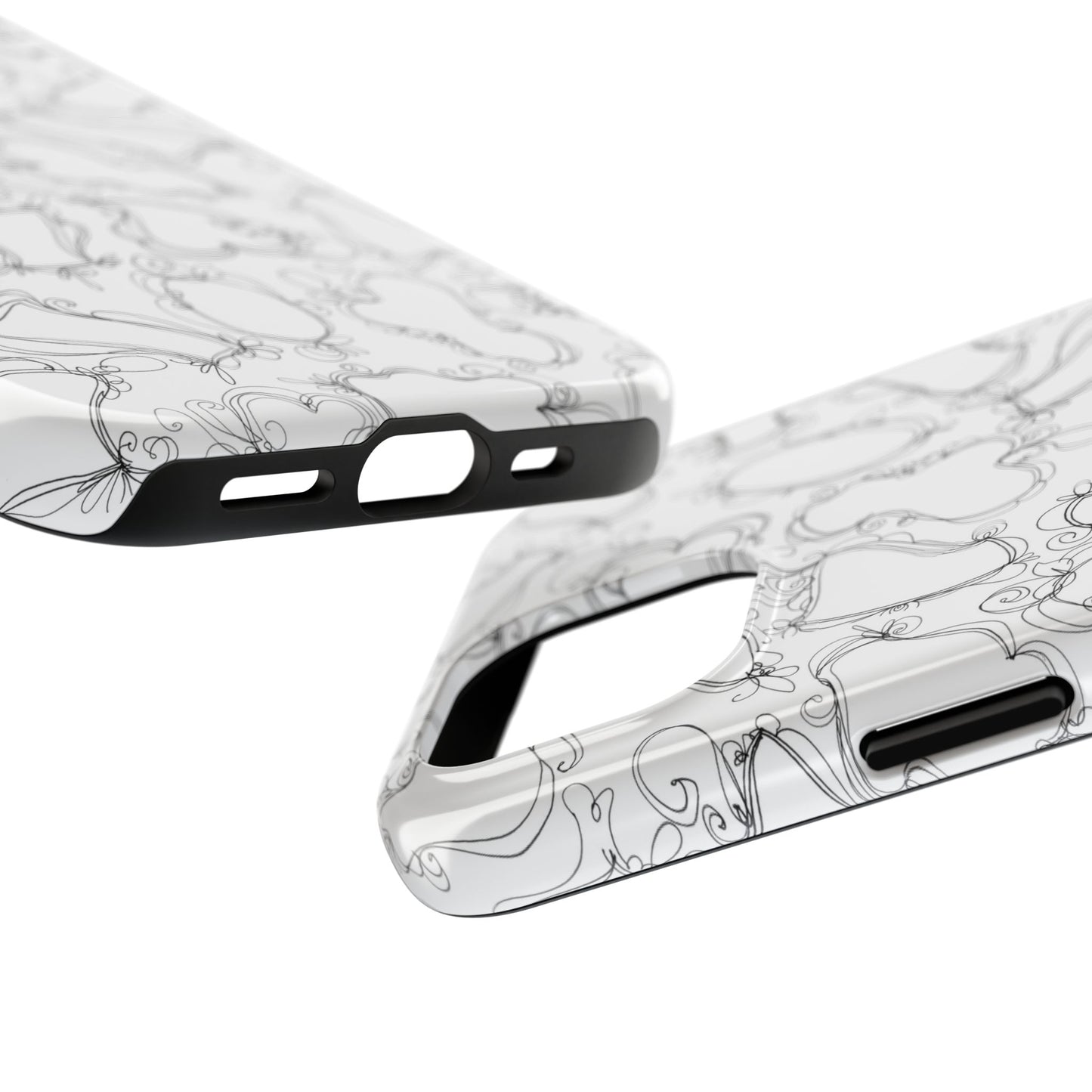Frames White / Black Phone Case