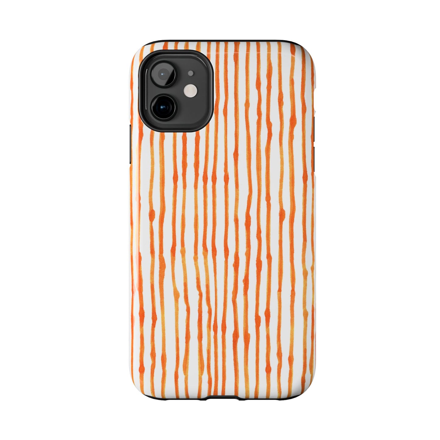 Faux Seersucker Orange / White Phone Case