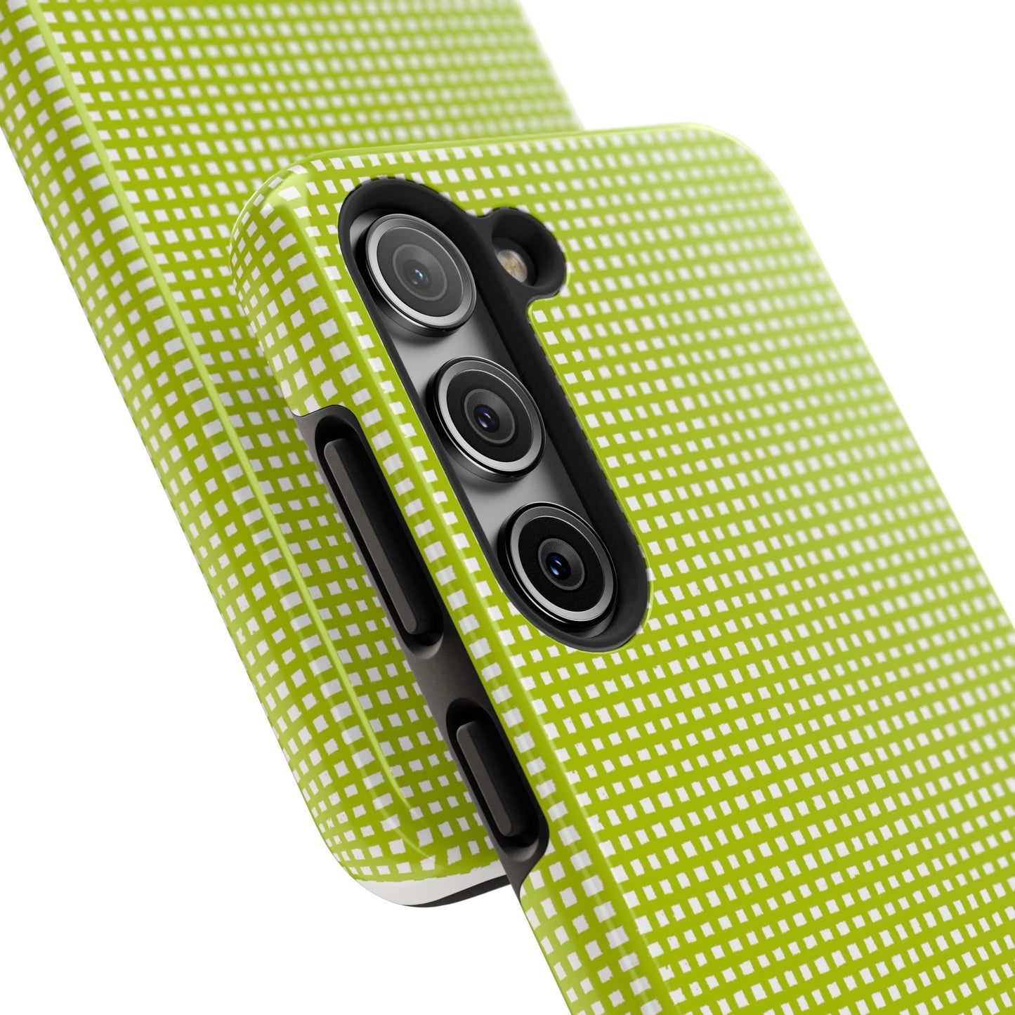 Chipper Check Lime Phone Case