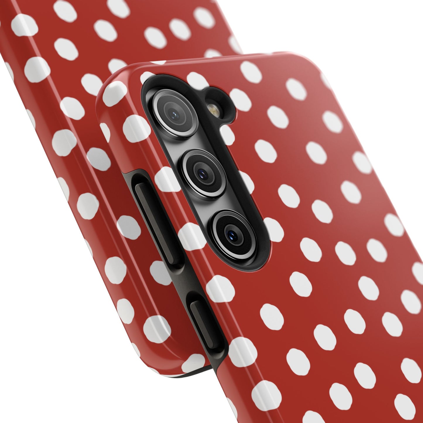 Jumbo Dots Red / White Phone Case