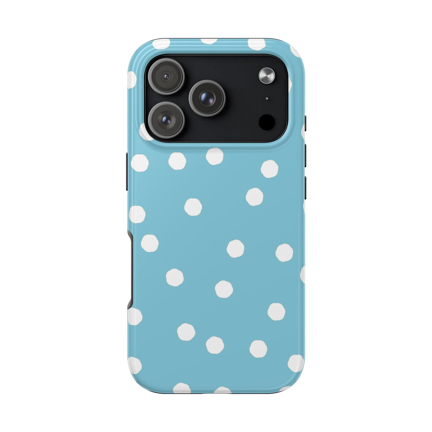 Jumbo Dots Turquoise / White Phone Case