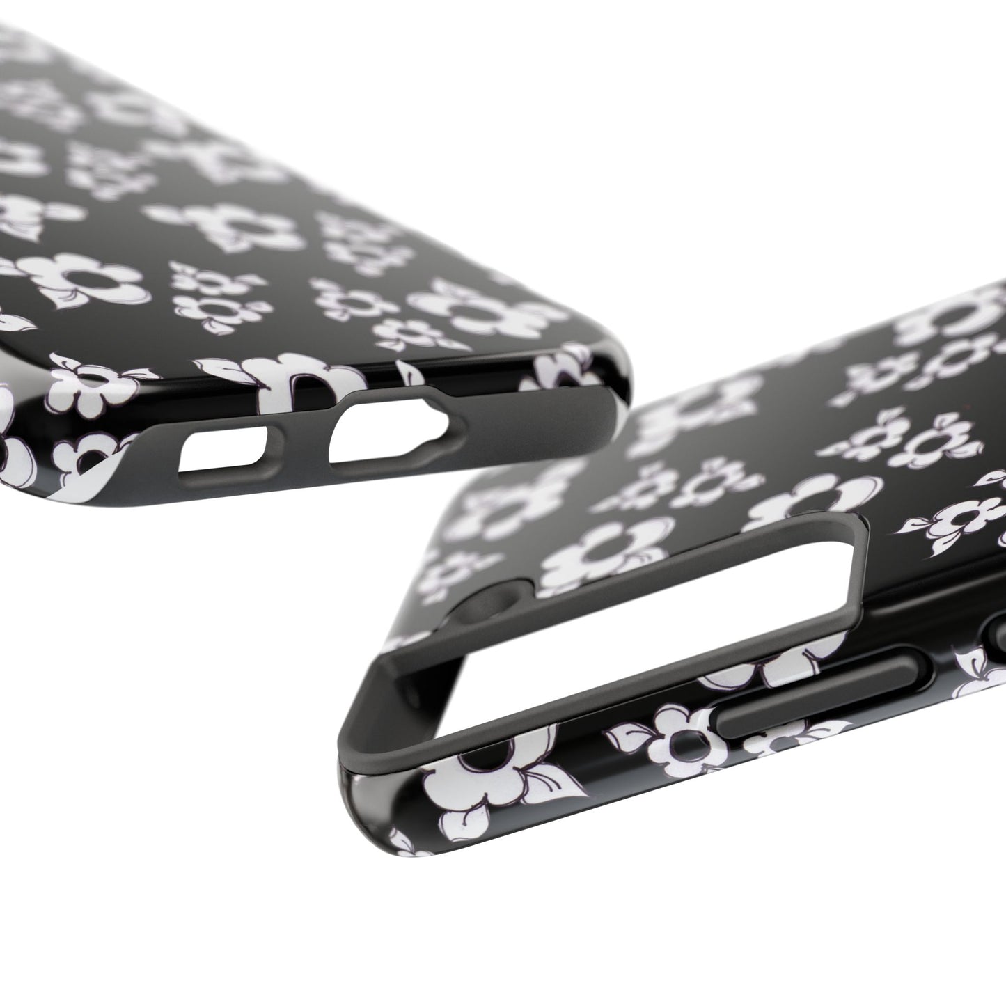 Daisy Cluster Black / White Phone Case