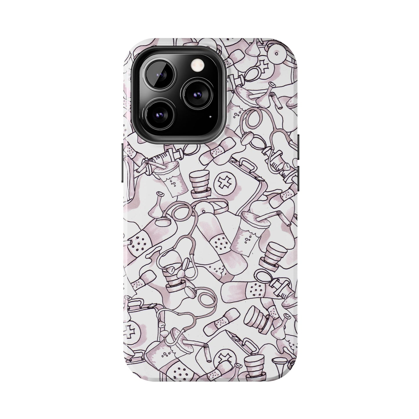 Med Stuff White Phone Case