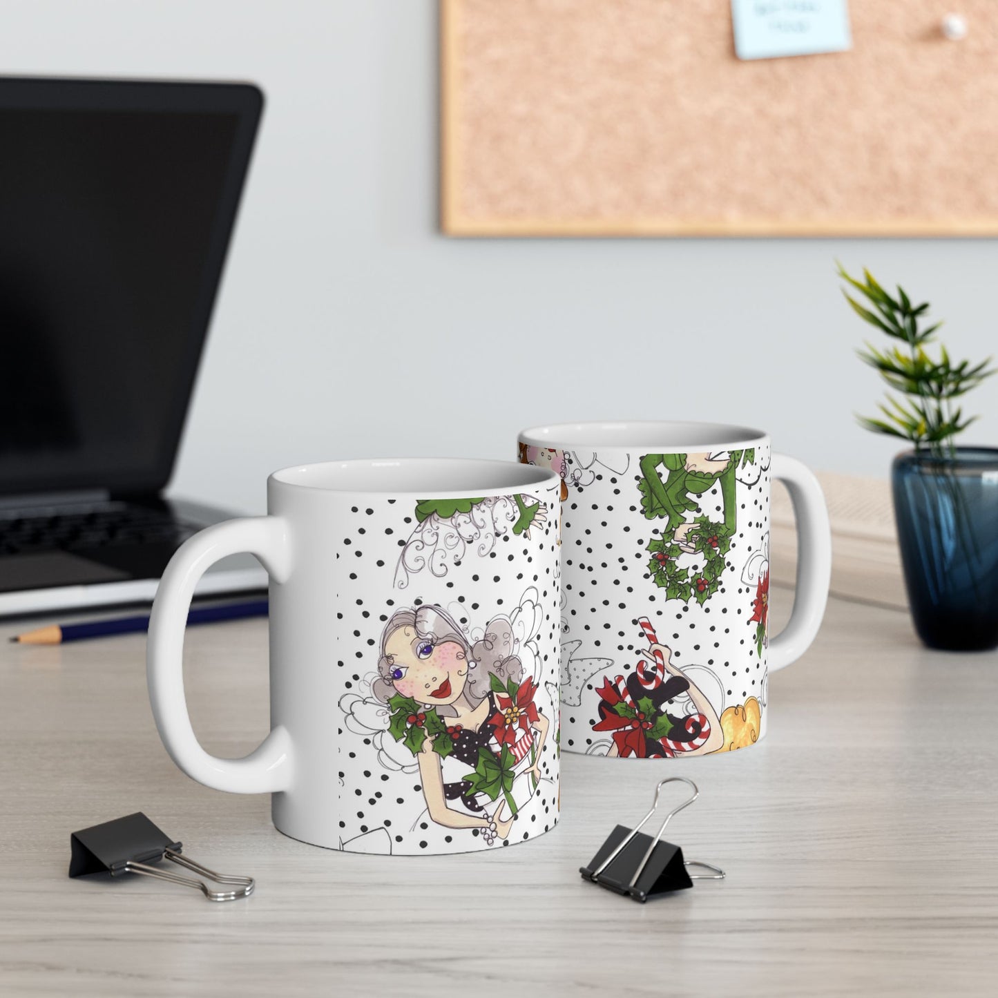 Fairy Toss White / Black Cup