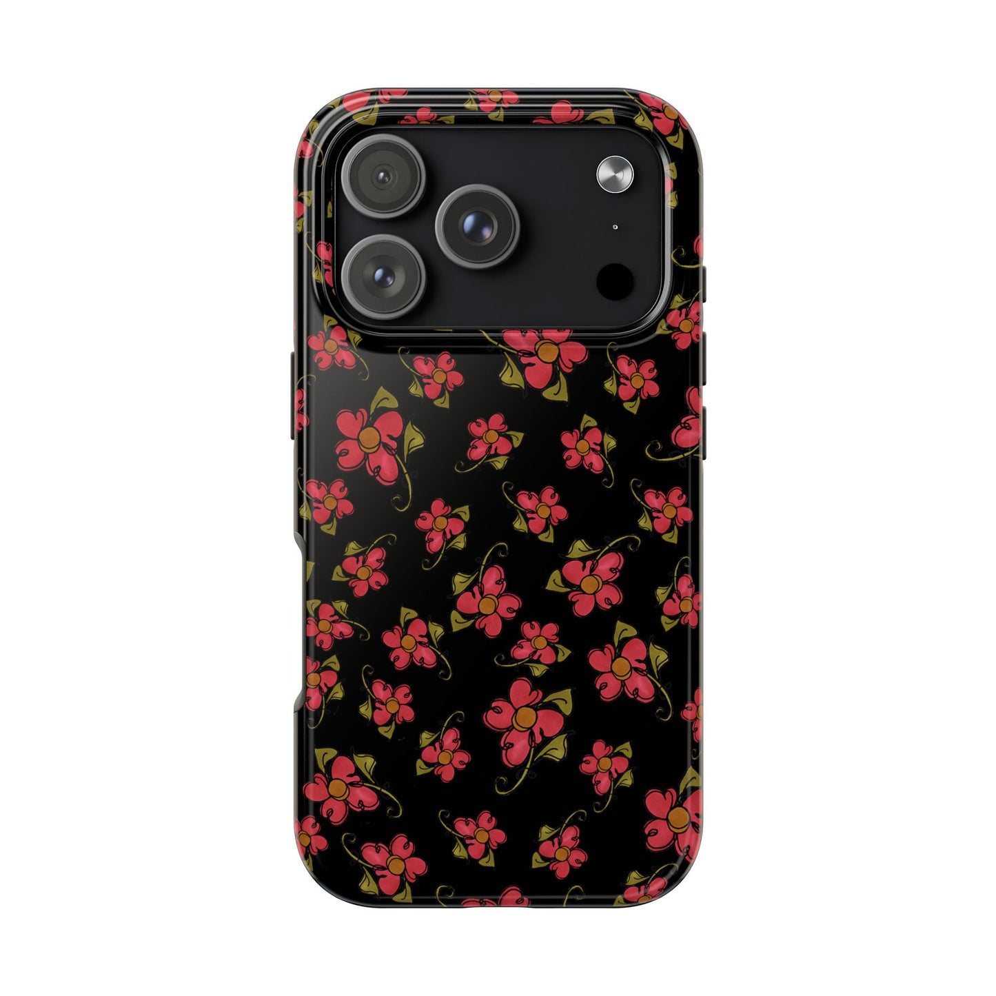 Daisy Caper Black Phone Case