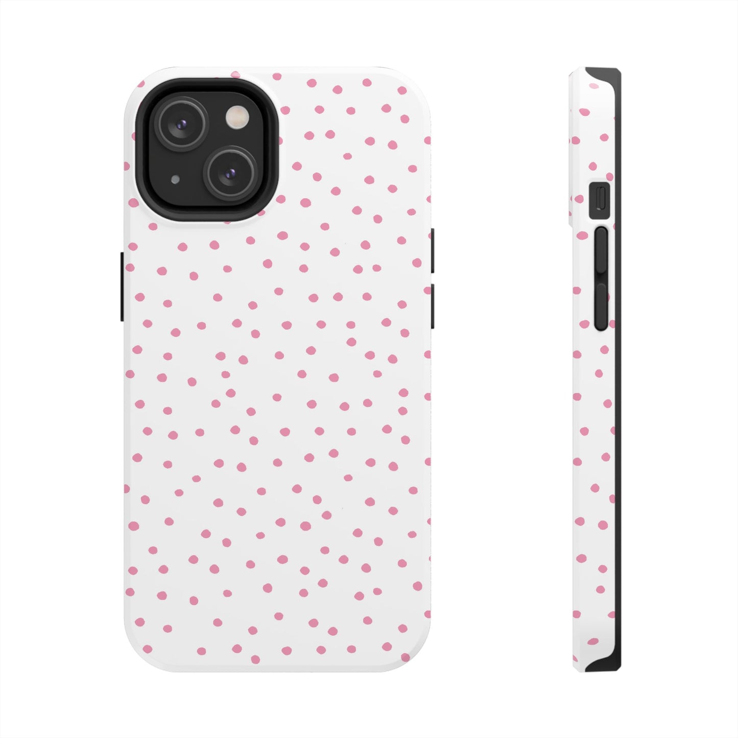 Dinky Dots White / Pink Phone Case