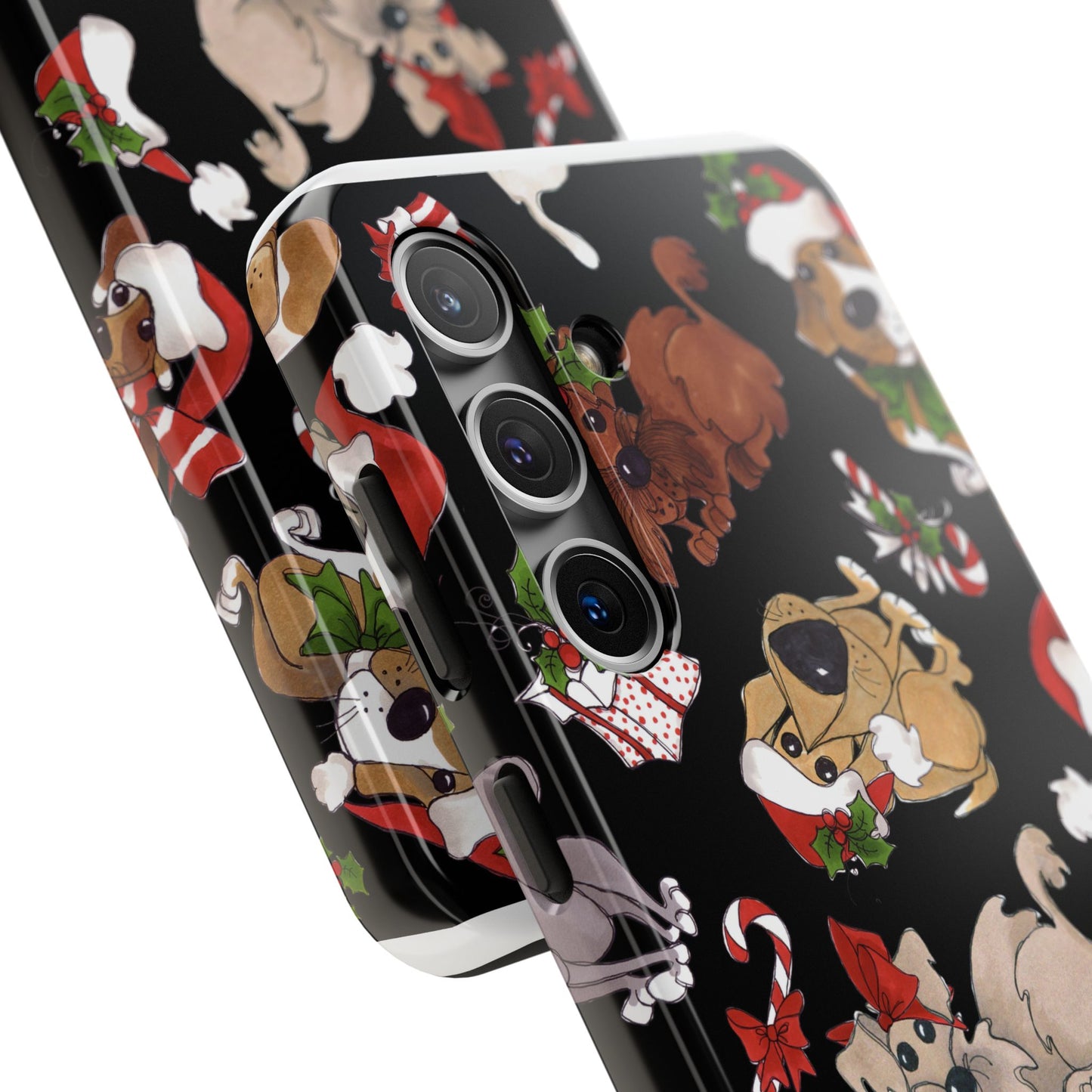 Doggie Toss Black Phone Case