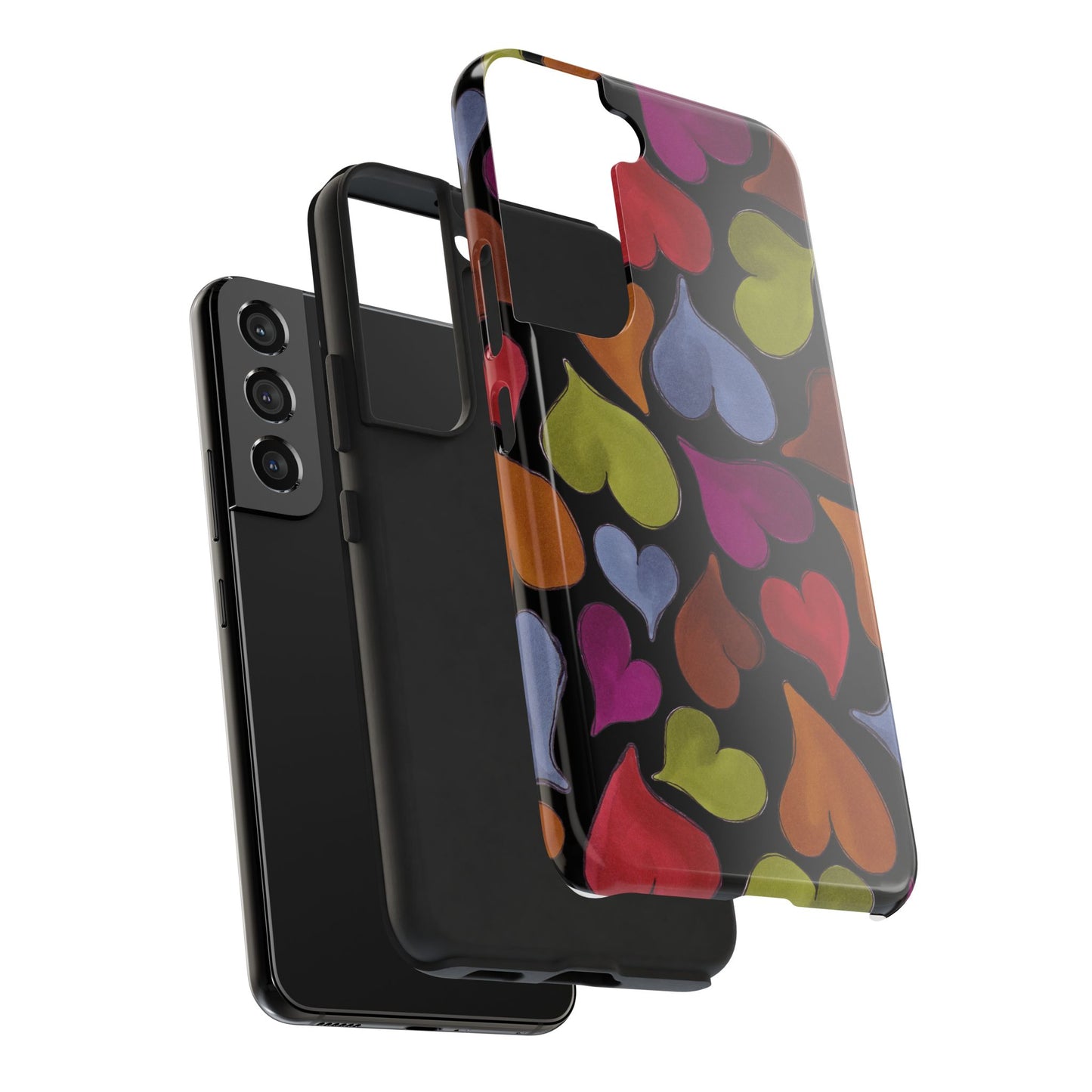 Big Hearted Black Phone Case