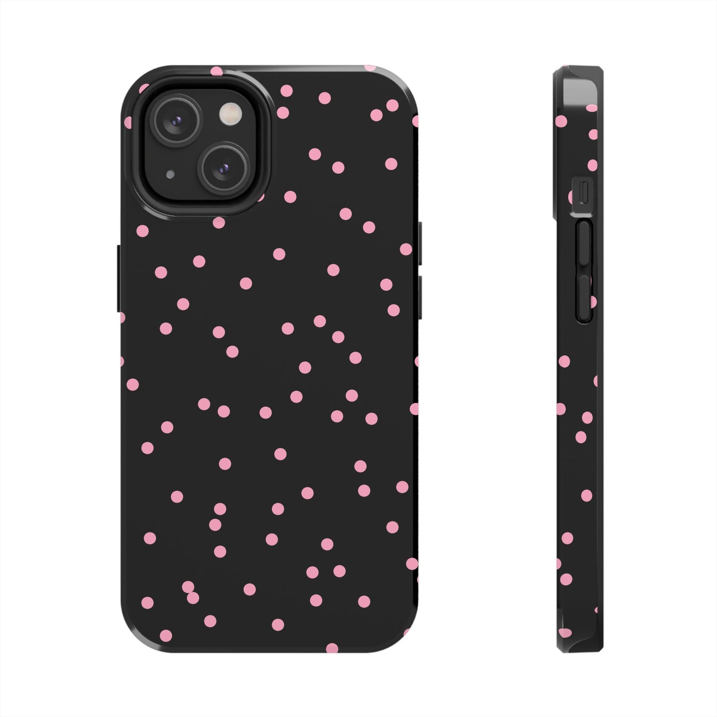 Space Dots Black / Pink Phone Case