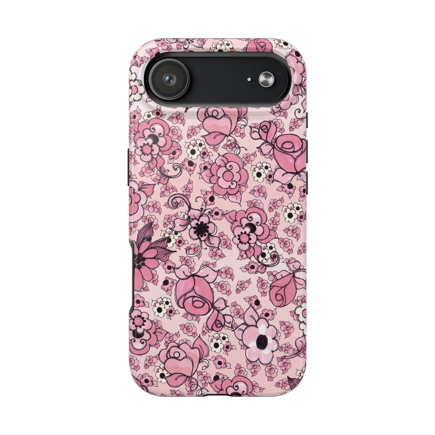Profuse Posies Pink Phone Case
