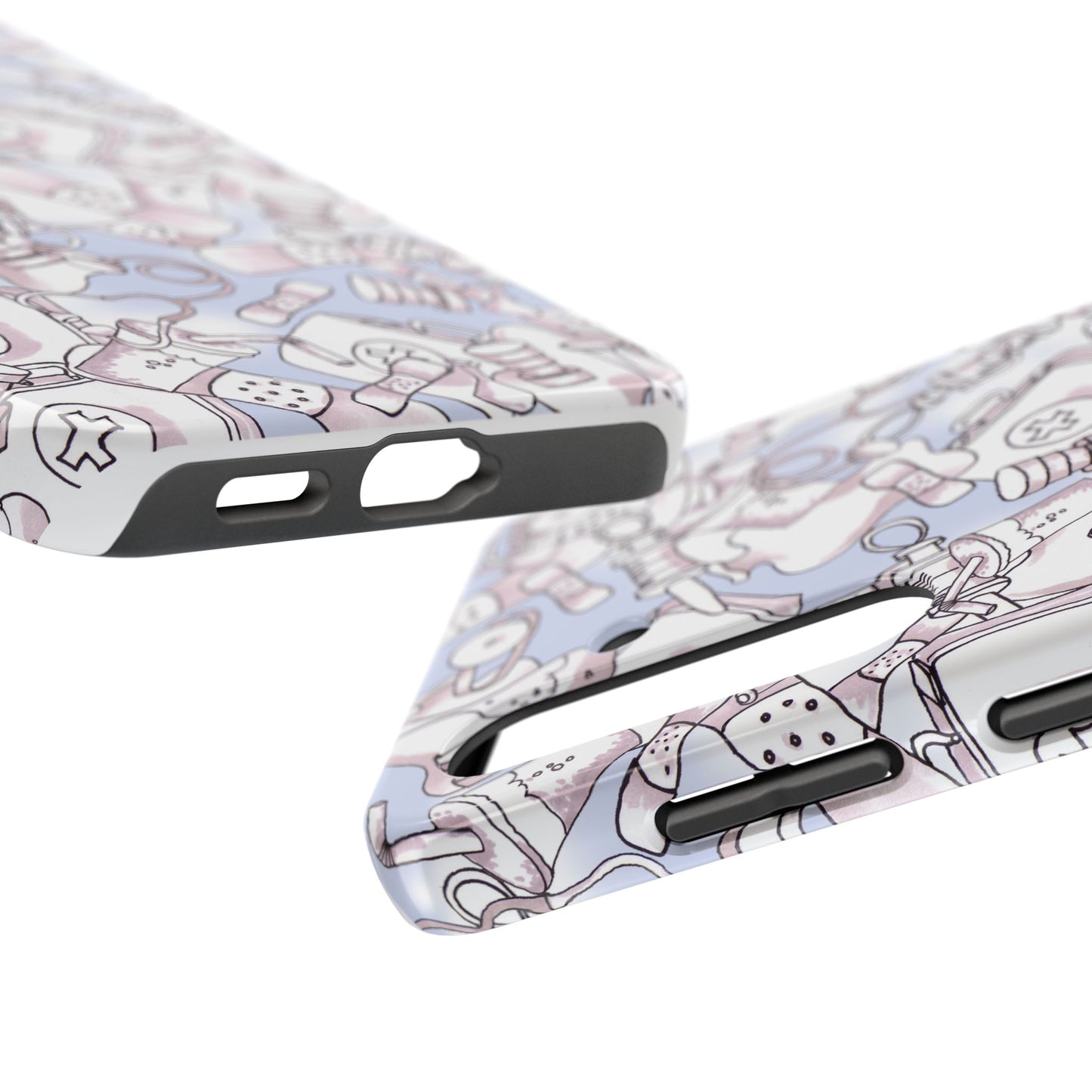 Med Stuff Blue Phone Case