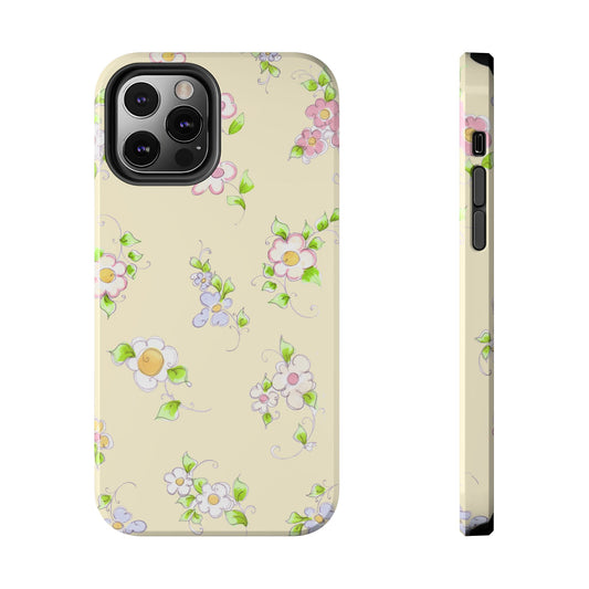 Precious Posies Yellow Phone Case