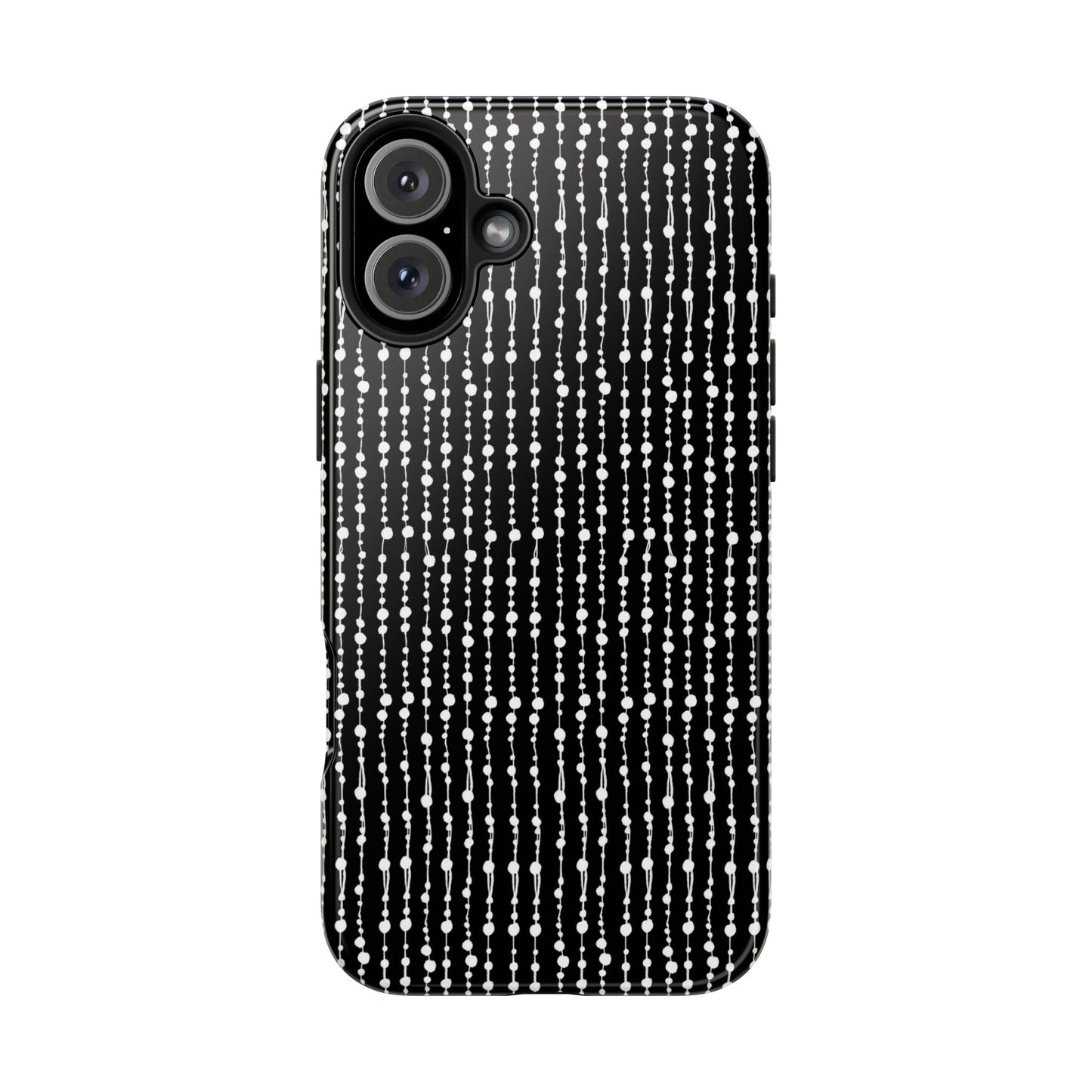 Beaded Curtain Black / White Phone Case