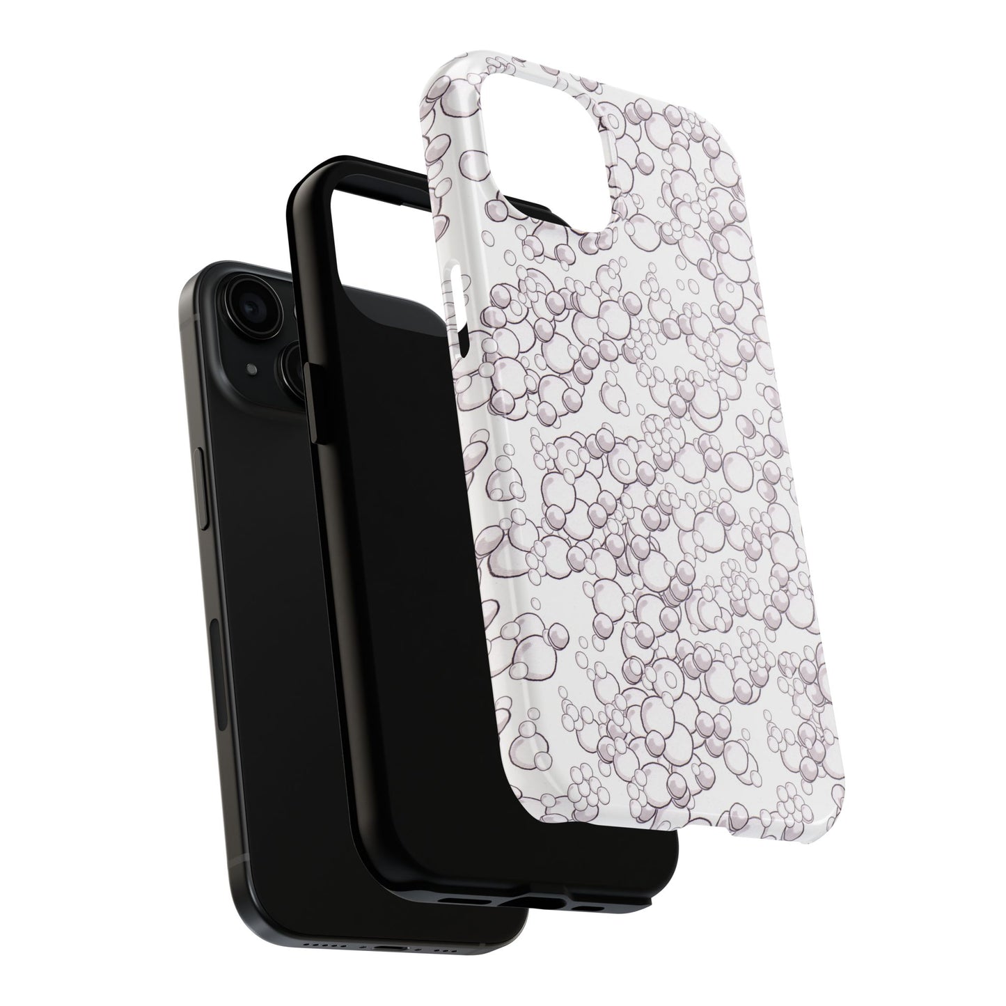 Bubble Dots White Phone Case