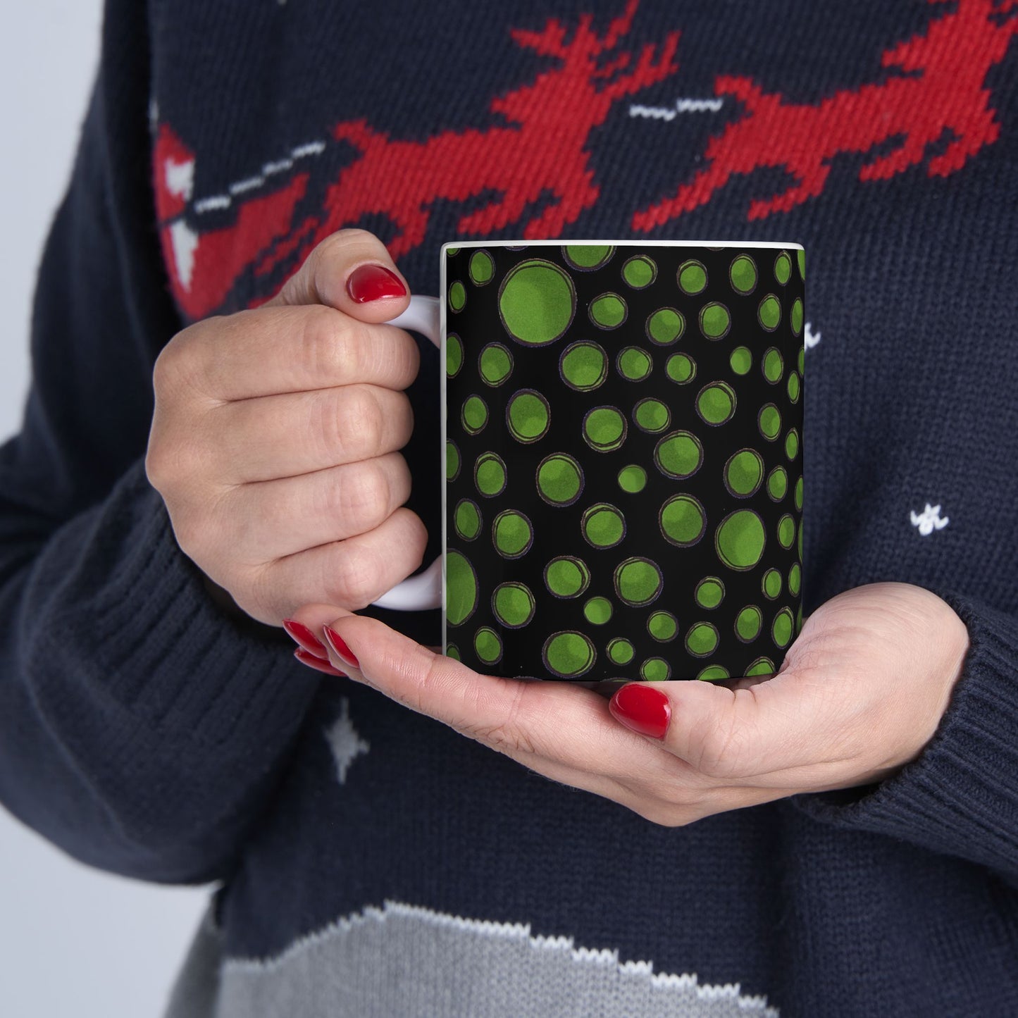 Dot Assortment Black / Green Cup
