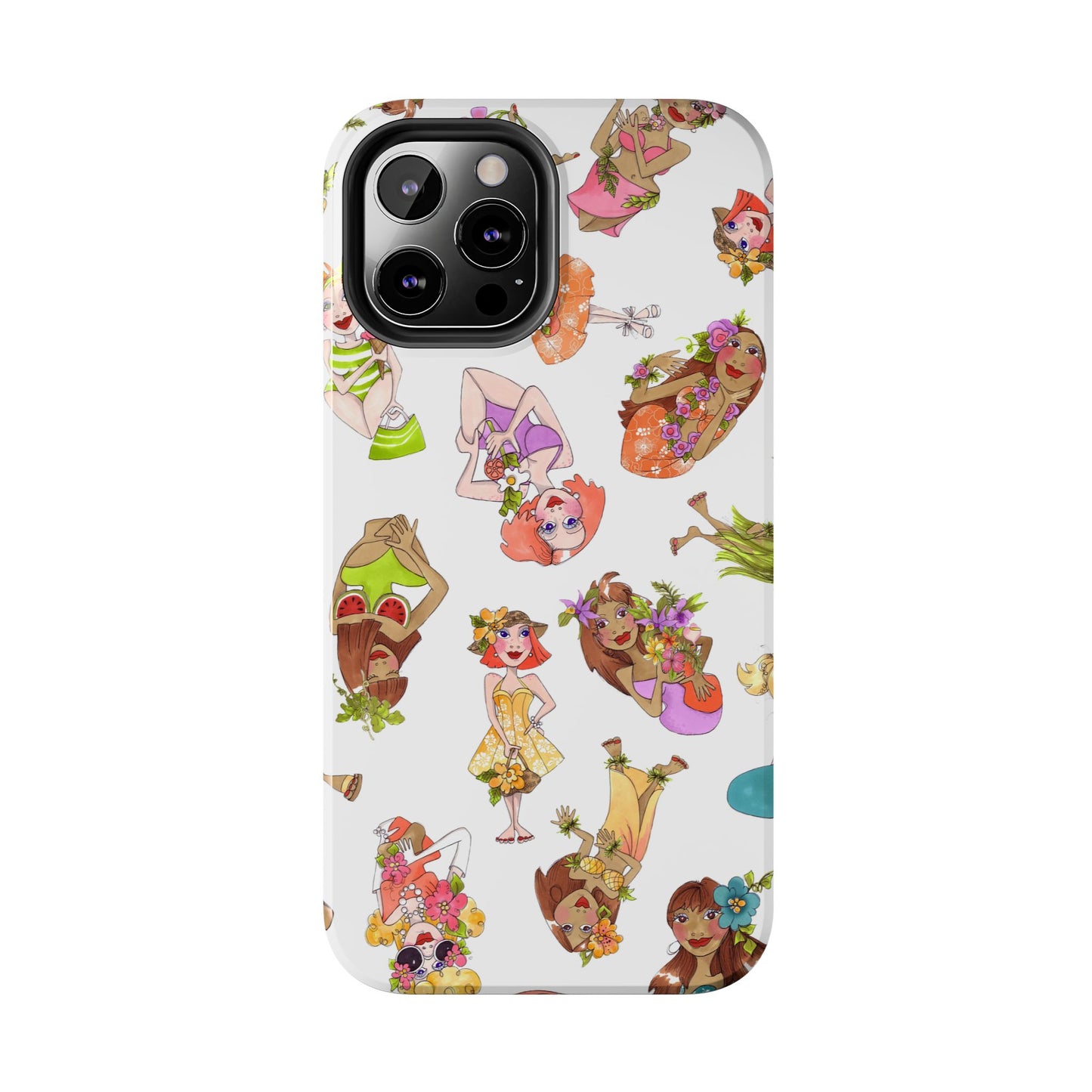 Island Toss White Phone Case