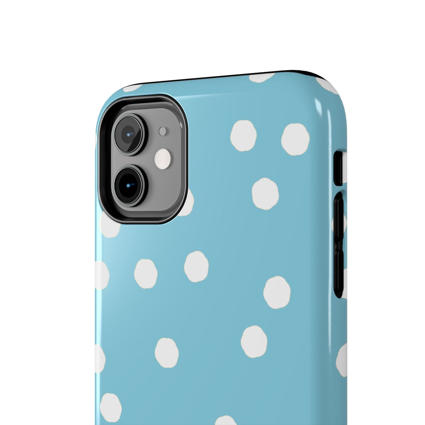 Jumbo Dots Turquoise / White Phone Case