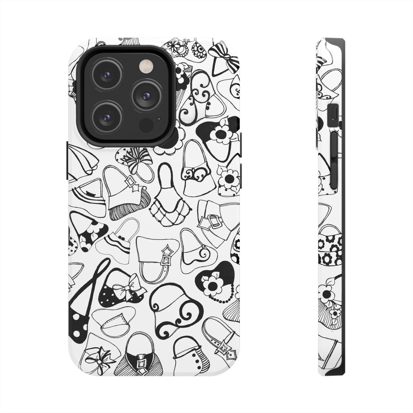 Handbags White / Black Phone Case