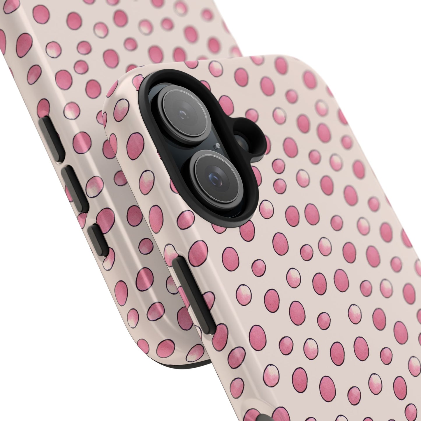 Egg Dots Vanilla / Pink Phone Case